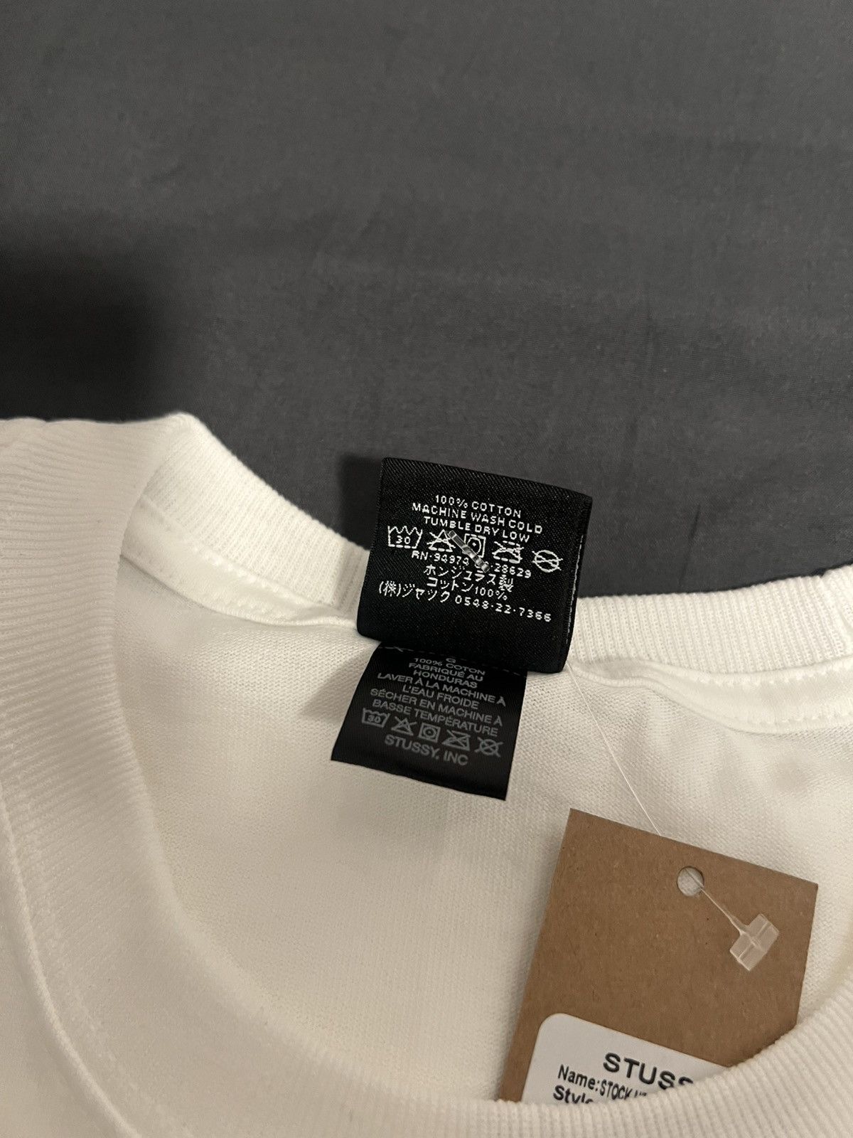 Stussy Stussy New York Exclusive Stock Tee White Size Large Size US L / EU 52-54 / 3 - 7 Thumbnail