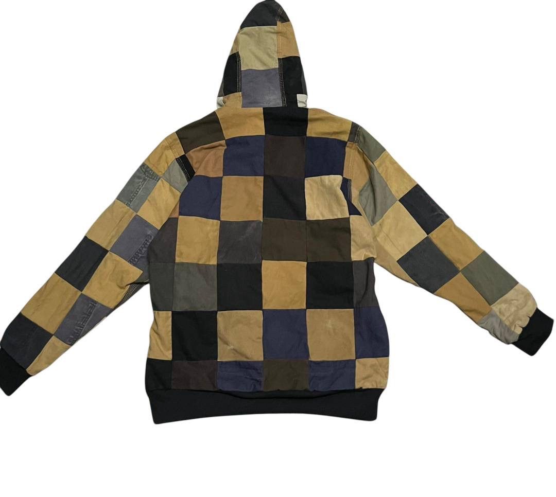 Carhartt Reworked Carhartt Patchwork Zip Hoodie Jacket Vintage 1/1 Size US L / EU 52-54 / 3 - 2 Thumbnail
