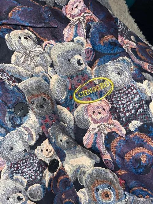 VIBE Korean coach jacket with bears loose oversize Size US L / EU 52-54 / 3 - 6 Thumbnail