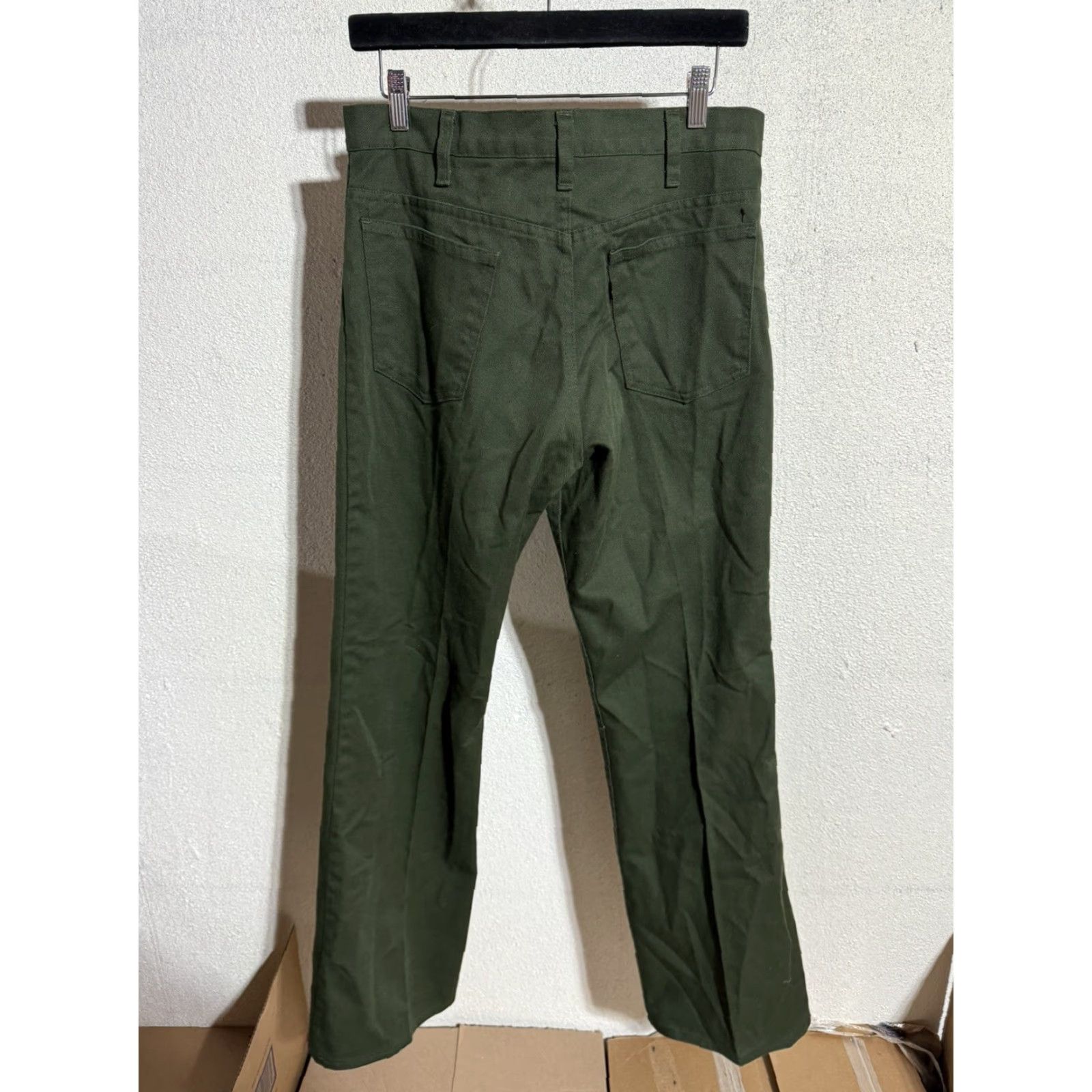 Vintage VINTAGE Levi’s 517 Sta-Prest Green Jeans 32W 31L Made In USA 1970s Mens Size US 32 / EU 48 - 4 Thumbnail