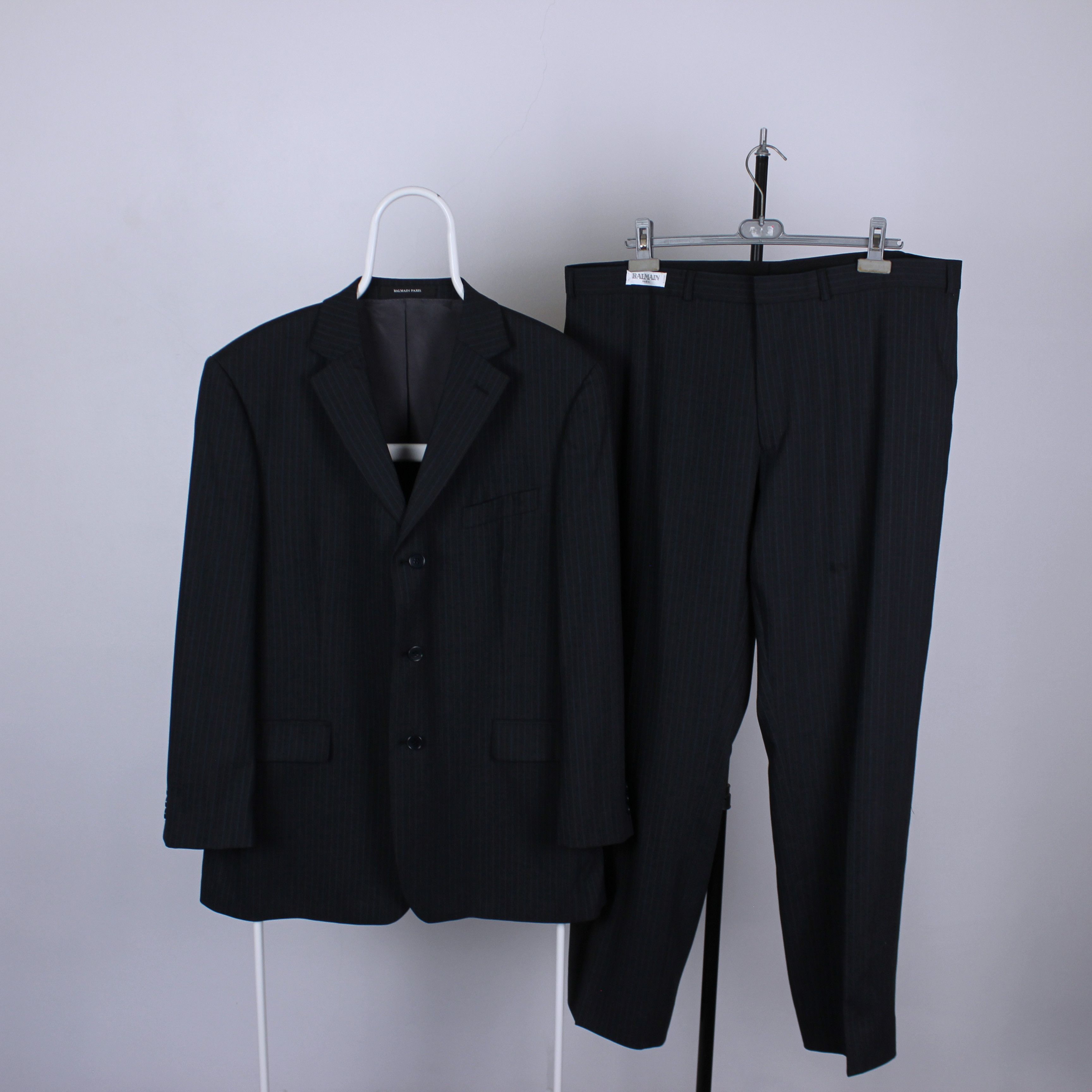 Balmain Balmain suits wool blazer pants rare XL Size 46R - 1 Thumbnail