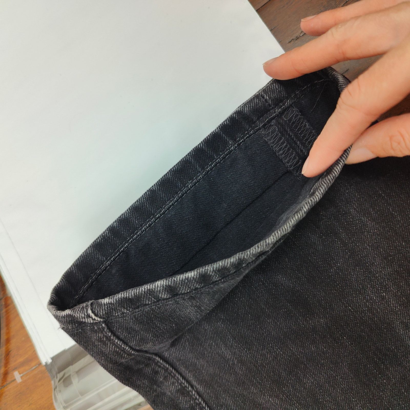 Levi's Vintage Y2K Levi's 501 Jeans Mens 36x34 Black Straight Leg Size US 36 / EU 52 - 7 Thumbnail