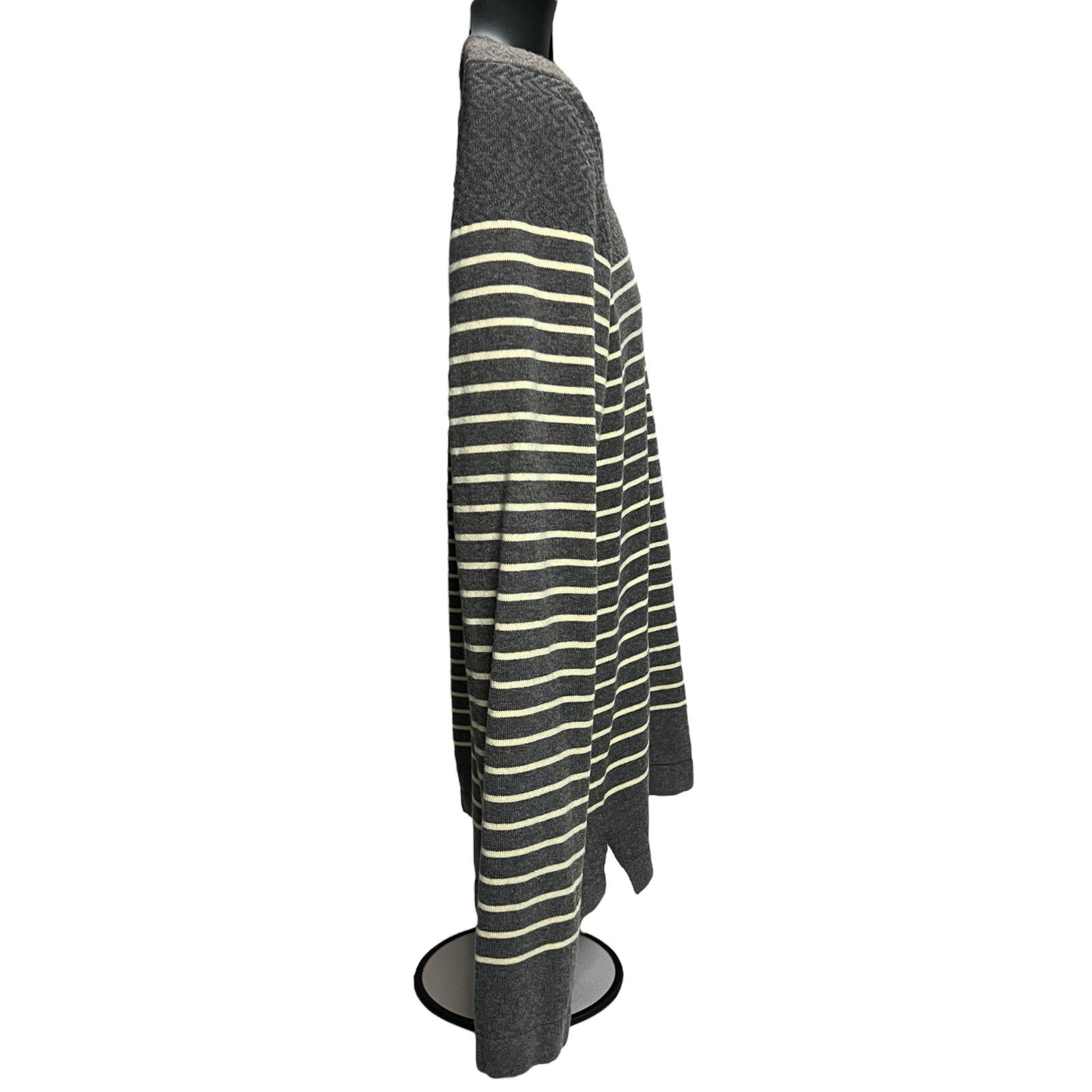 Zara Zara Man Sweater XL Striped Gray Long-Sleeve Knit Pullover Size US XL / EU 56 / 4 - 6 Thumbnail