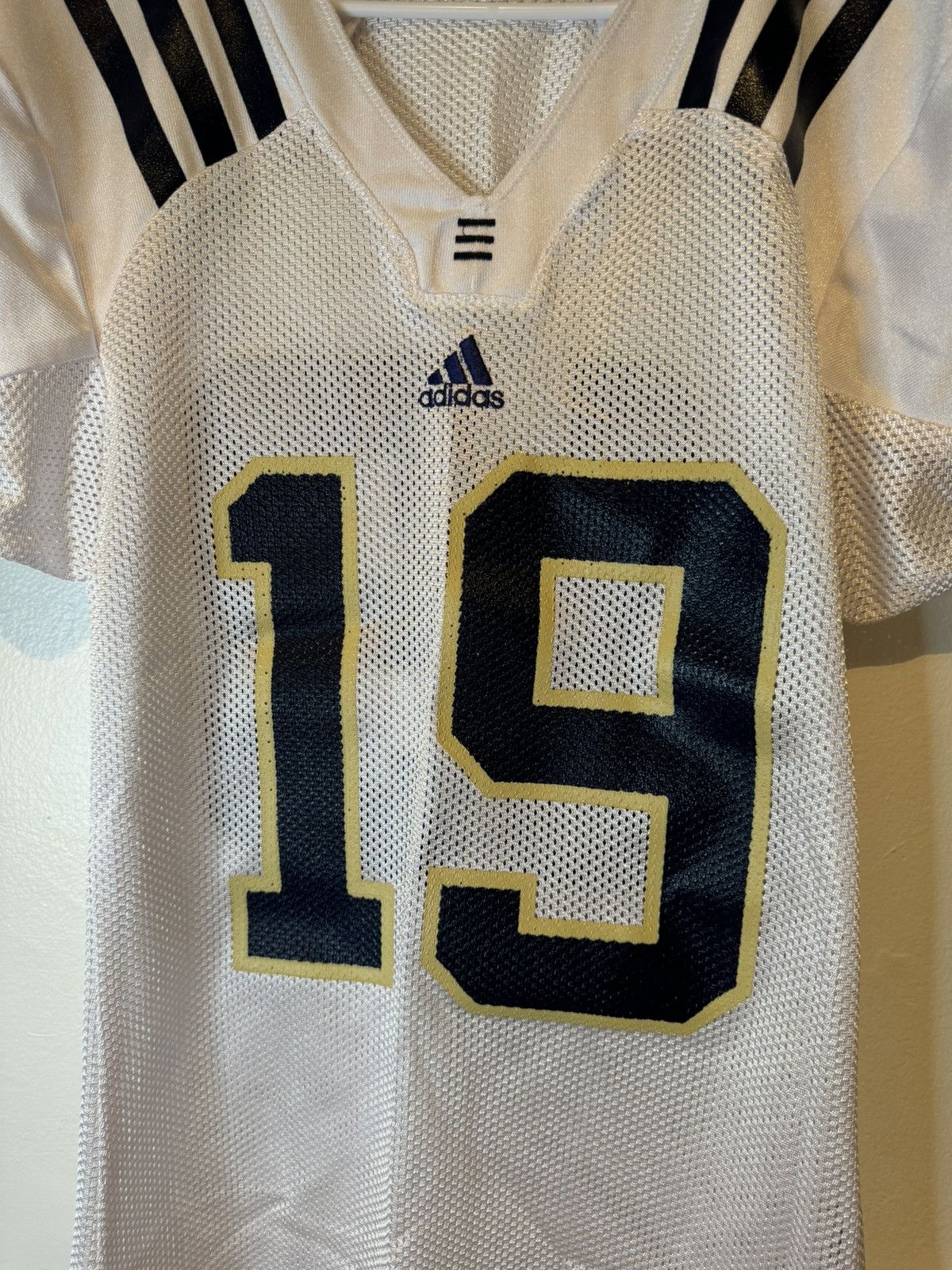 Adidas Adidas Notre Dame Fighting #19 Game Worn Jersey Size 44 Size US L / EU 52-54 / 3 - 2 Thumbnail