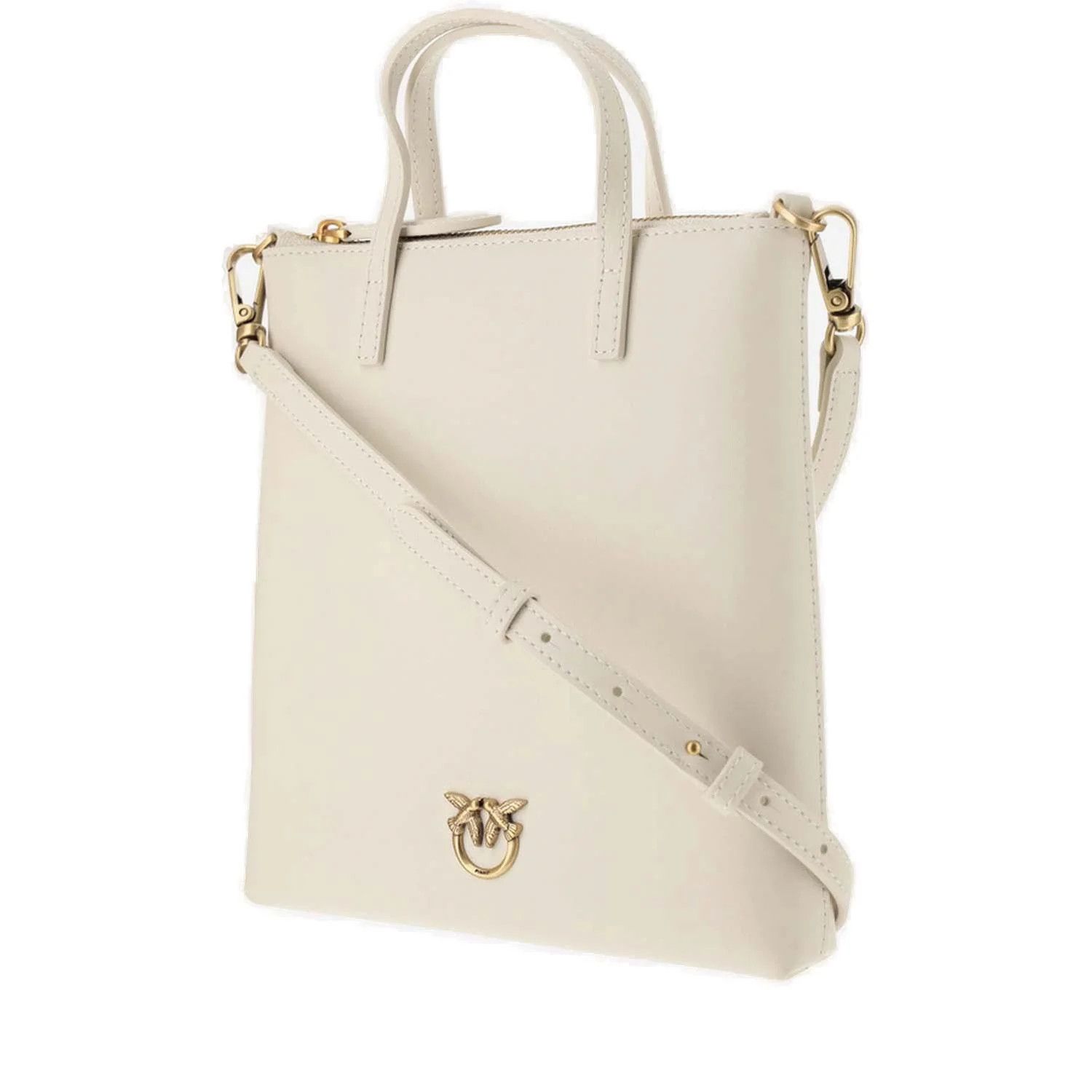 Pinko o1s22i1n0824 Size: OS / Leather Mini Tote Bag in White Size ONE SIZE - 3 Thumbnail