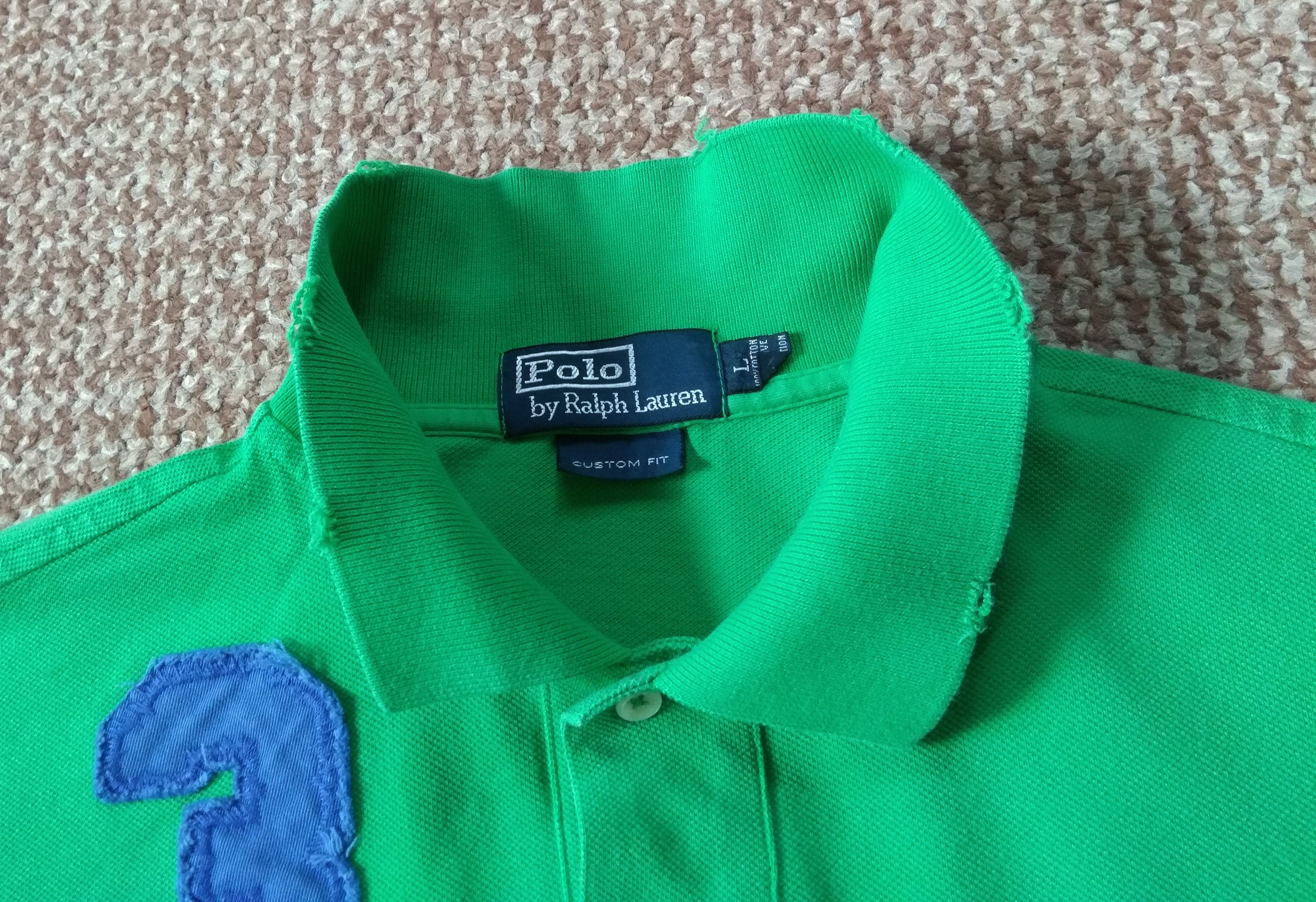 Polo Ralph Lauren Vintage Y2K Polo Ralph Lauren #3 Distressed Shirt Big Pony Size US L / EU 52-54 / 3 - 8 Thumbnail