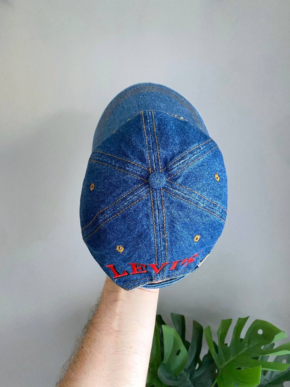 Levi's Vintage Clothing × Vintage Levi's 90s Vintage Denim Blue Cap "American Legend" Size ONE SIZE - 10 Thumbnail
