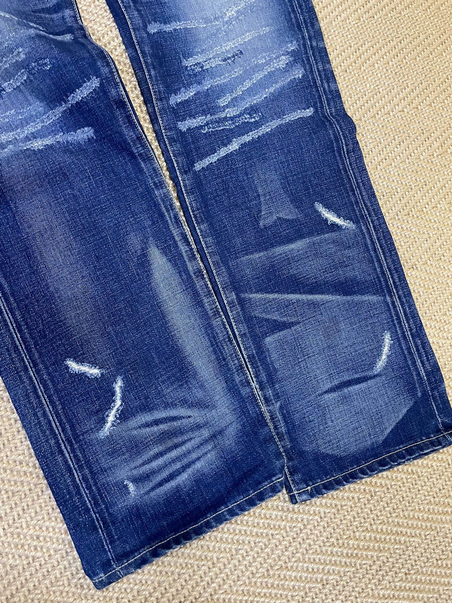 Neighborhood NEIGHBORHOOD 06EX Narrow L Jeans Washed Knife Cut Size US 34 / EU 50 - 3 Thumbnail