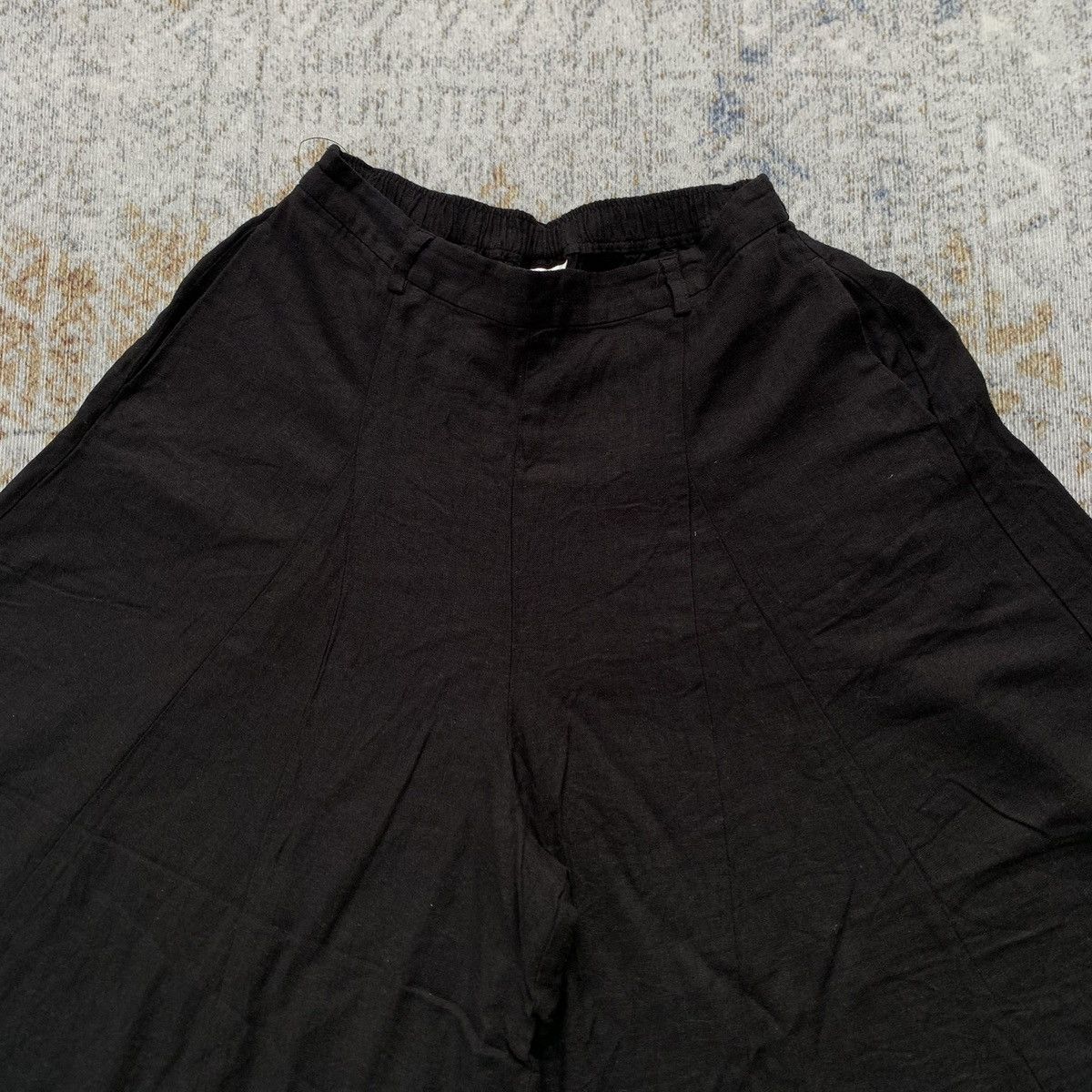 Japanese Brand × Vintage Rare Japanese Niko And... Yohji Style Hakama Linen Pants Size US 32 / EU 48 - 2 Thumbnail