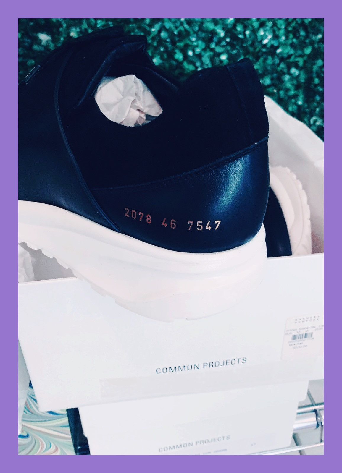 Common Projects Common Projects Original Track Black Leather Sneakers Size US 13 / EU 46 - 3 Thumbnail
