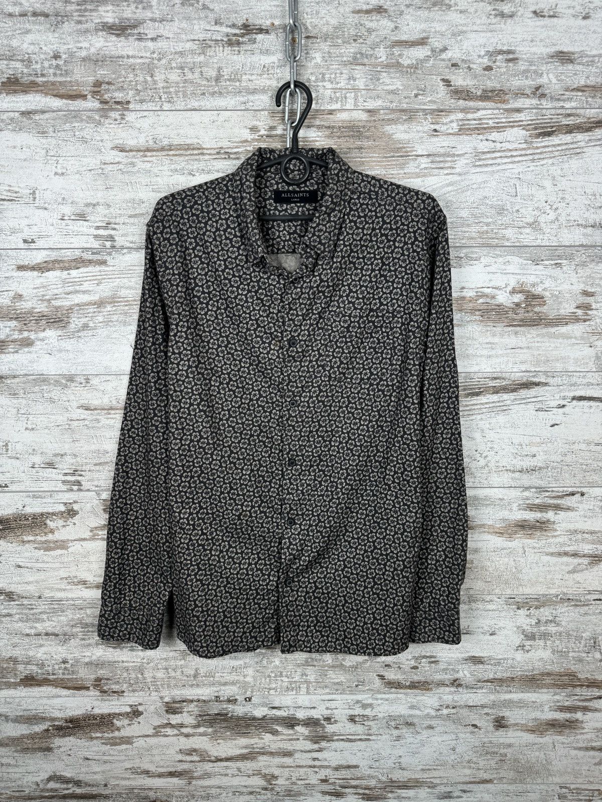 Allsaints Mens AllSaints GIRARD LS SHIRT button up luxury Hawaiian Size US L / EU 52-54 / 3 - 2 Thumbnail