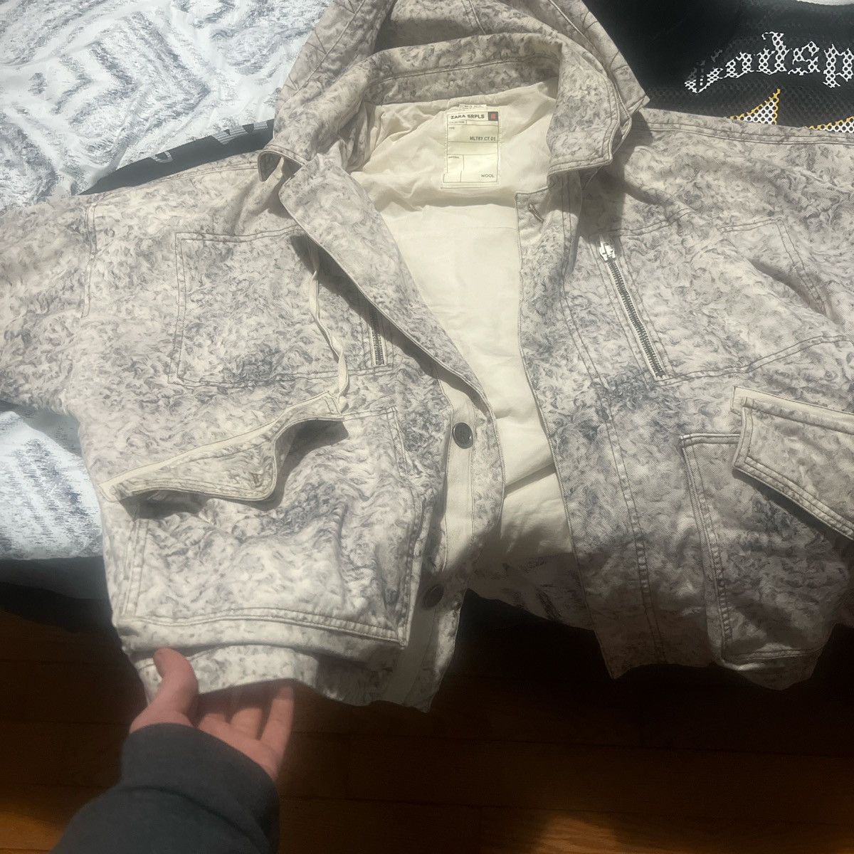 Zara Zara x srpls heavy denim jacket winter collab 2024 Size US L / EU 52-54 / 3 - 2 Thumbnail