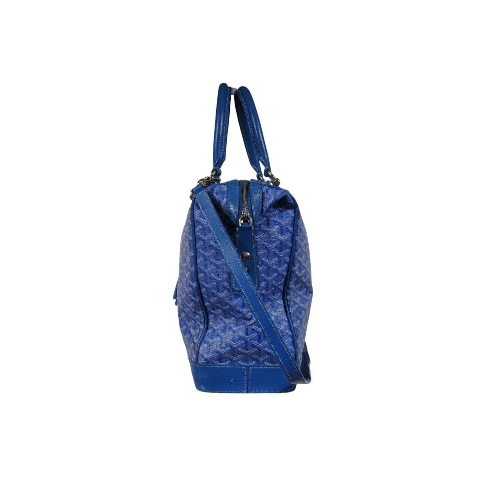 Goyard Victoria GM Blue Crossbody Travel Tote Duffle - 02486 Size ONE SIZE - 6 Thumbnail