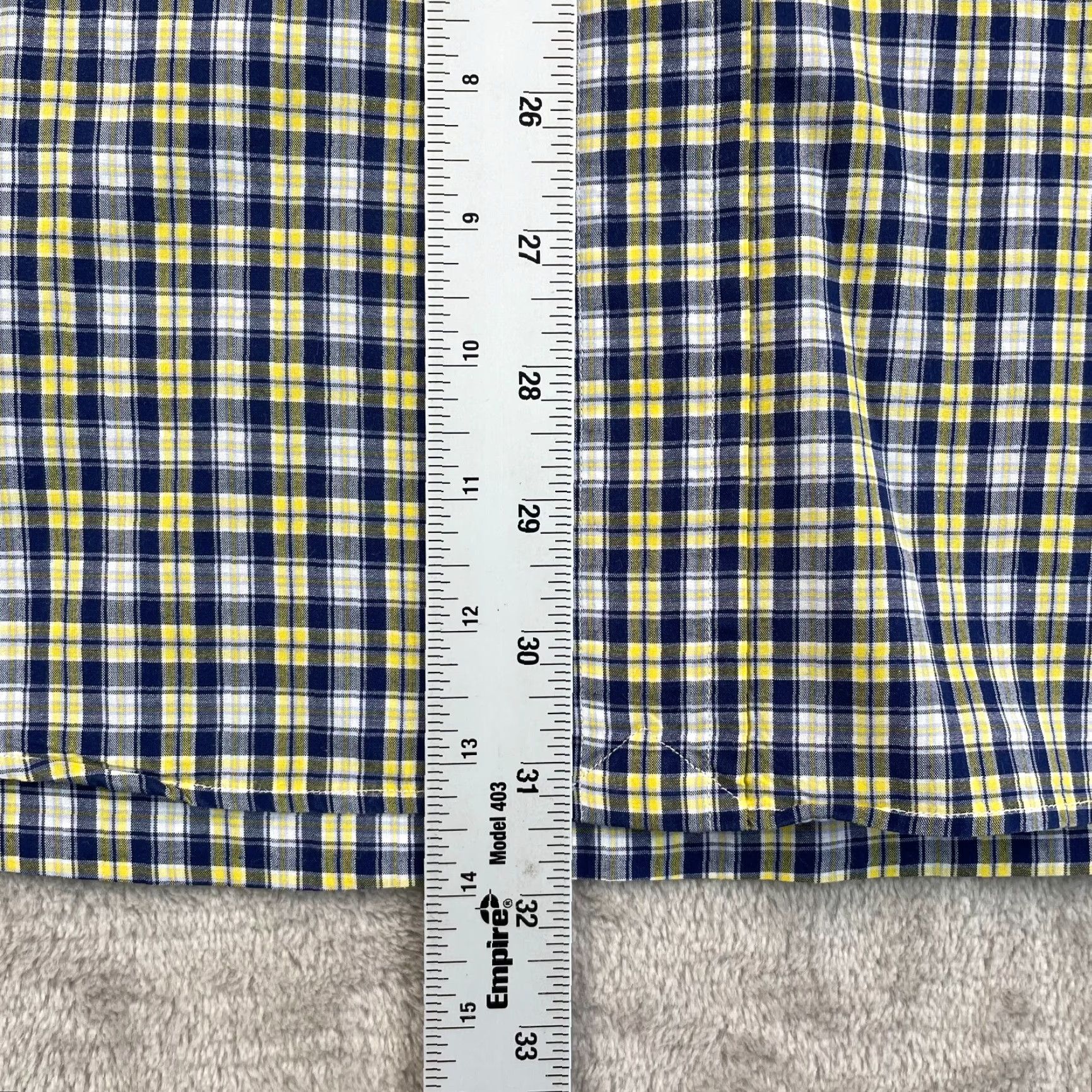 Polo Ralph Lauren Polo Ralph Lauren Blake Shirt Men M Plaid Blue Yellow Button-Up Short Sleeve Preppy Vintage? Size US M / EU 48-50 / 2 - 6 Thumbnail