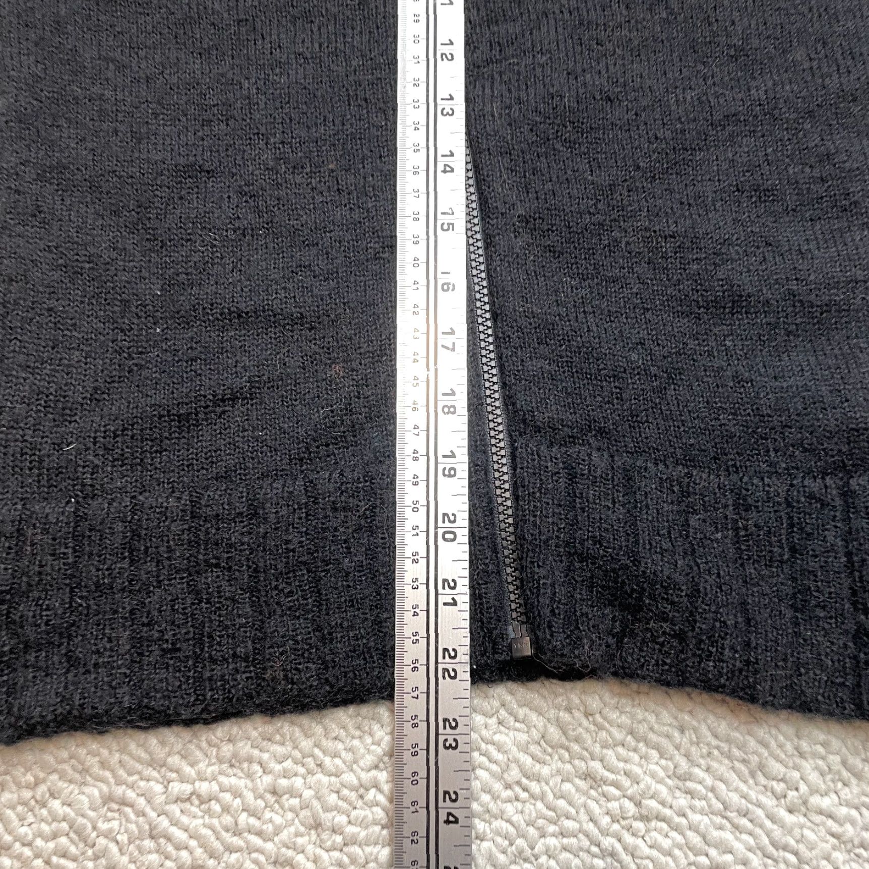 Essentials Essentials by Newport Designed in New Zealand Sweater Womens Medium Black Full Zip Knit Size M / US 6-8 / IT 42-44 - 6 Thumbnail