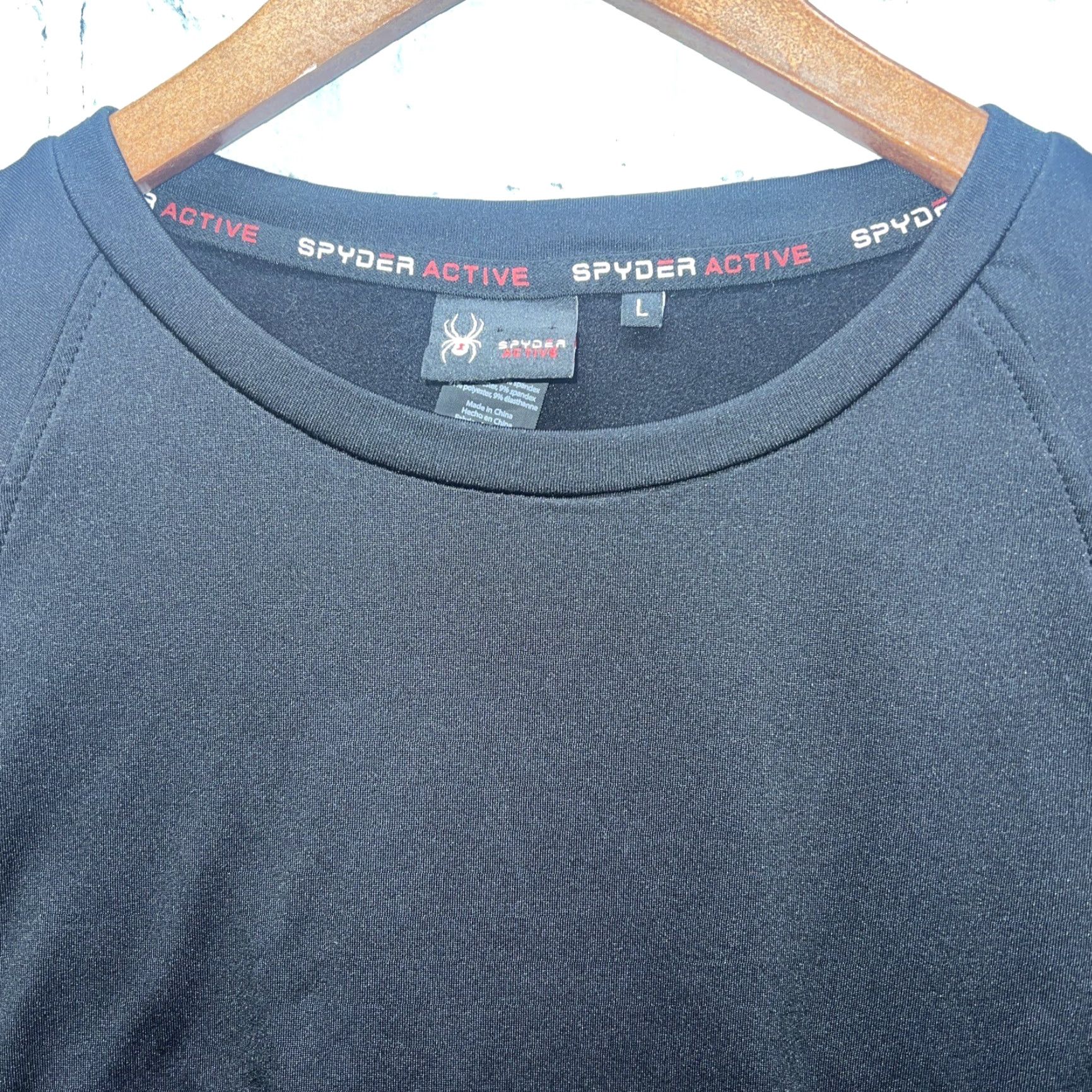 Spyder Spyder Black Longsleeve Athletic T-Shirt Mens L Size US L / EU 52-54 / 3 - 2 Thumbnail
