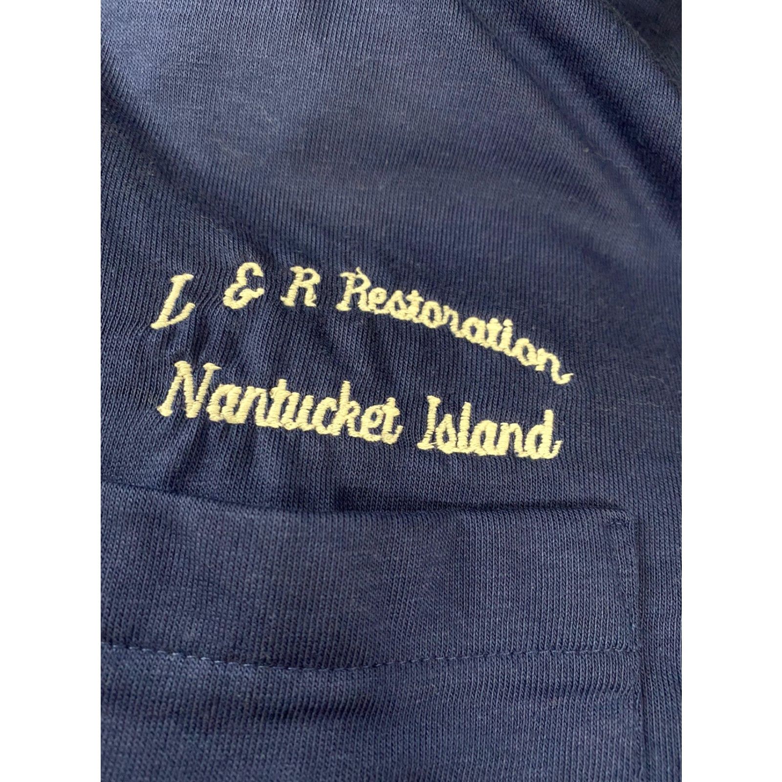 Vintage VINTAGE Mens L&R Restorations Nantucket Blue Single Stitch Polo Shirt Retro Polo Shirt Mens Blue L Mens Size US L / EU 52-54 / 3 - 5 Thumbnail