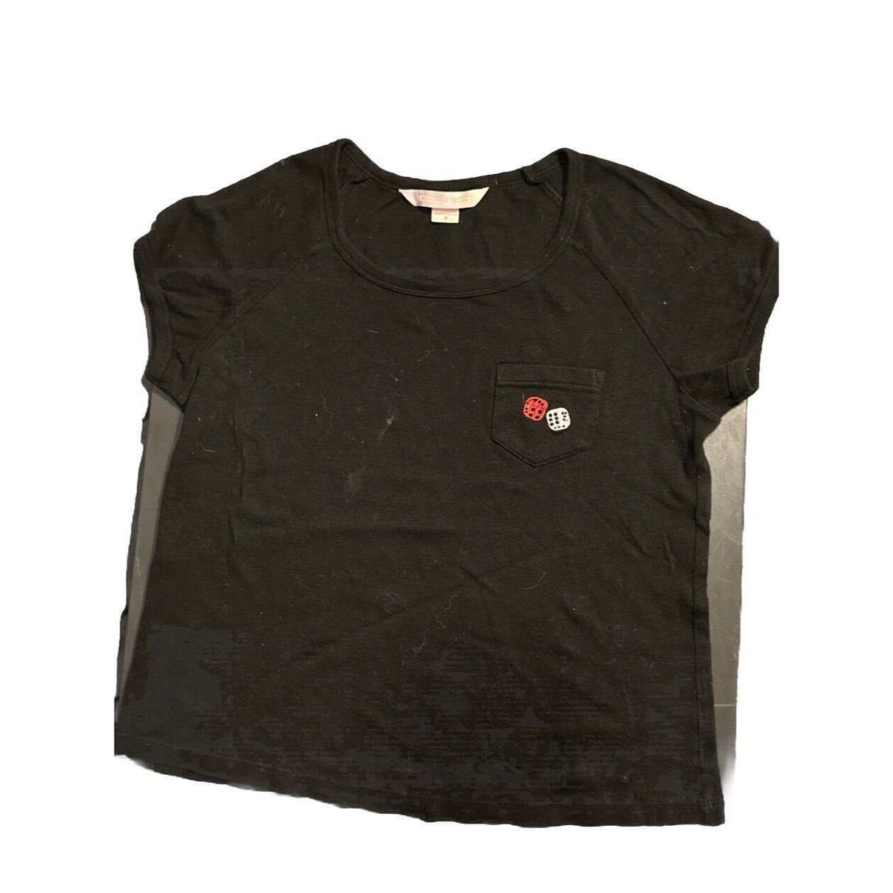 Victoria's Secret Victoria’s Secret Pair of Dice Pocket Tee STAIN Size Small V Size S / US 4 / IT 40 - 1 Thumbnail