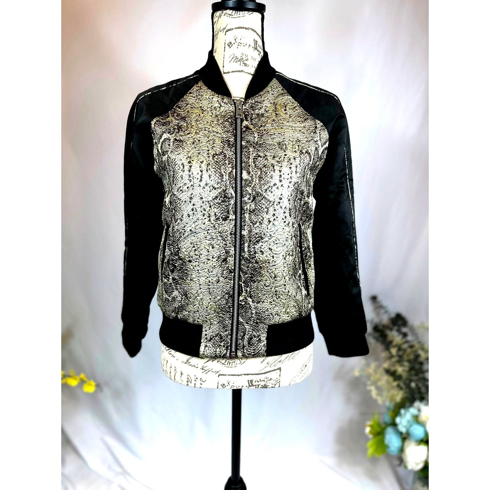 Zadig & Voltaire Zadig & Voltaire Billy Snake Deluxe Bomber Jacket XS Size XS / US 0-2 / IT 36-38 - 7 Thumbnail
