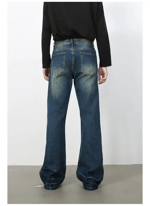 VIBE American retro washed distressed straight bootcut jeans Size US 32 / EU 48 - 5 Thumbnail