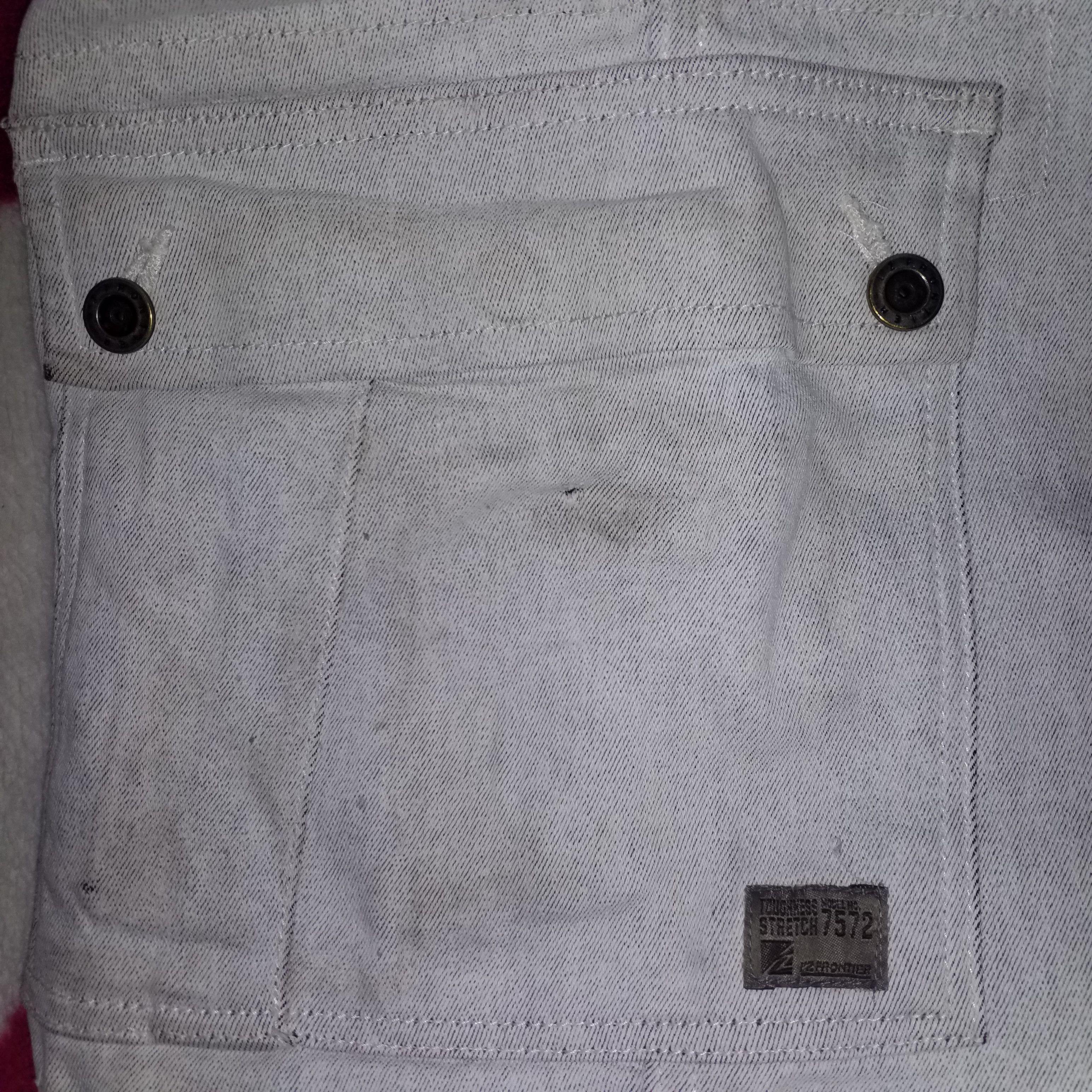 Japanese Brand ELASTIC JEANS CARGO Size US 33 - 11 Thumbnail