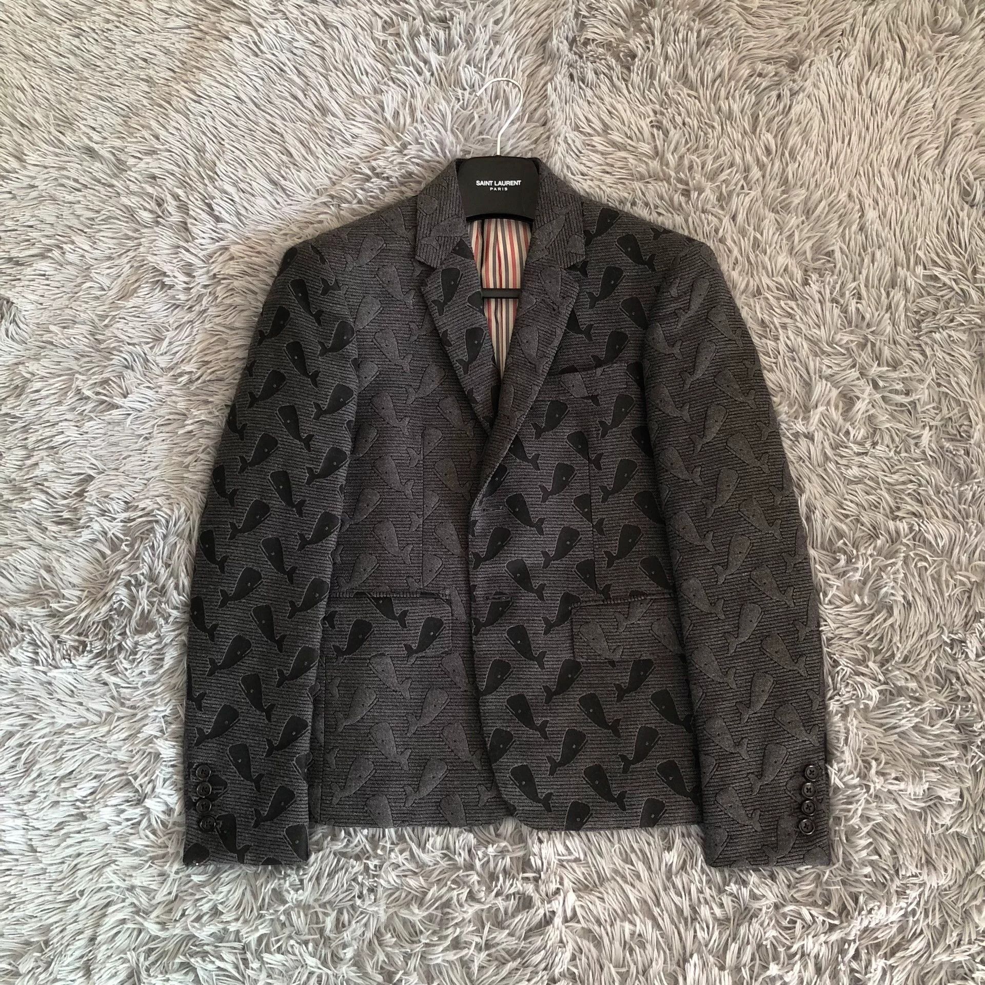 Thom Browne Thom Browne TB Whale Pattern Blazer Size XS / US 0-2 / IT 36-38 - 1 Thumbnail