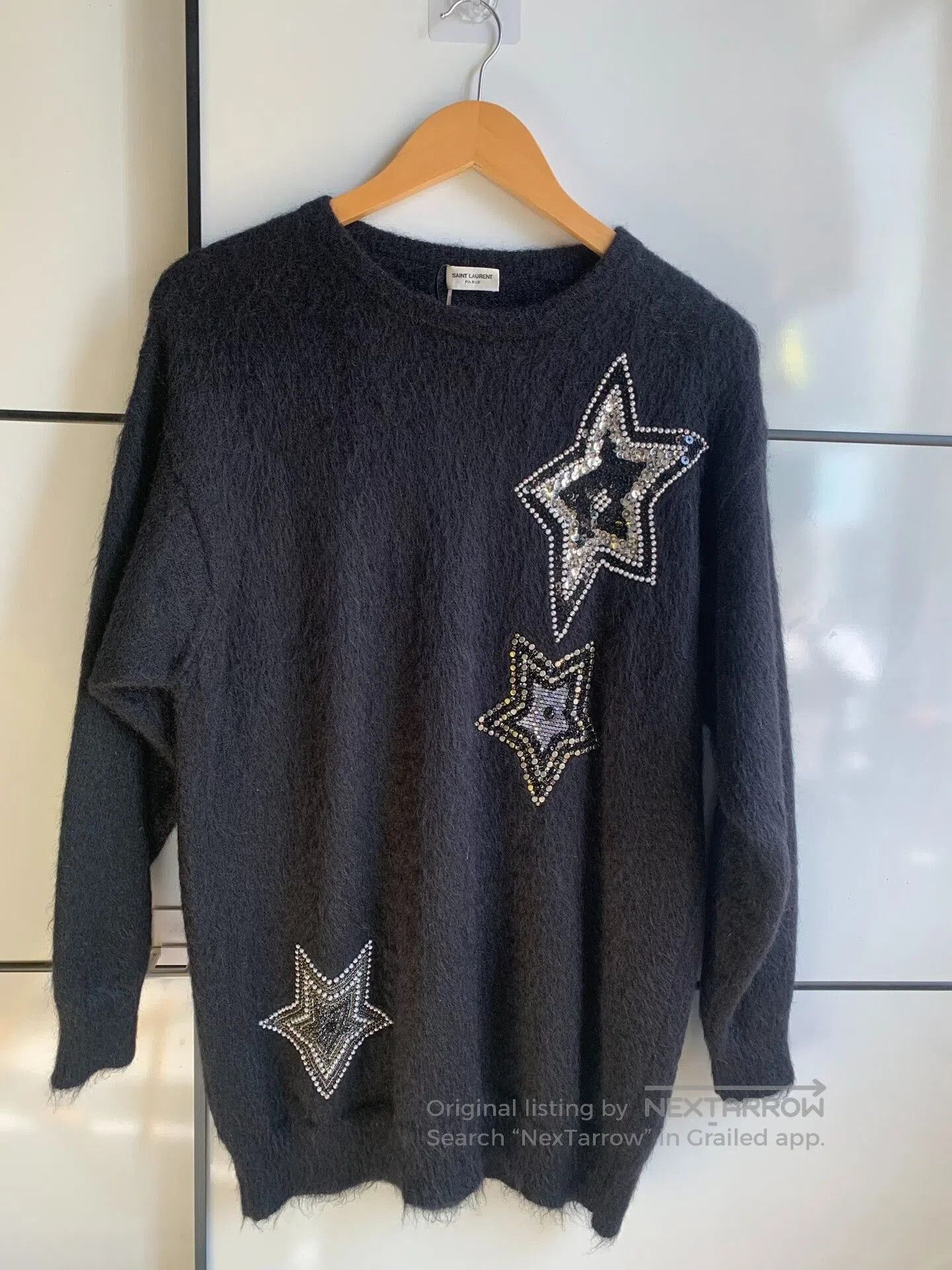 Saint Laurent Batwing Mohair Sweater.