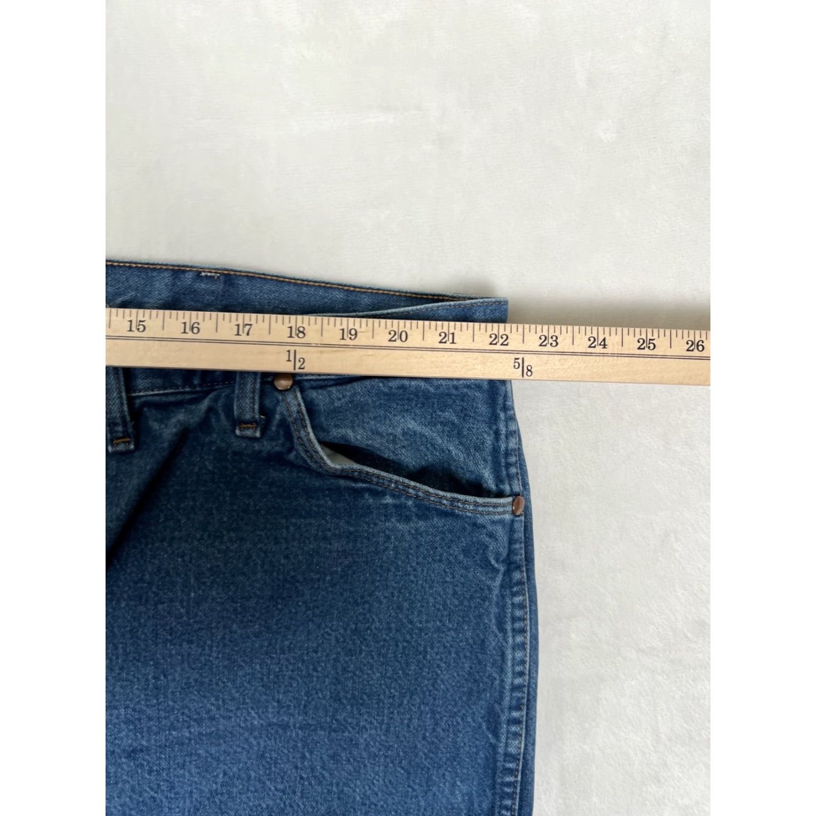 Wrangler VINTAGE Wrangler MWZ Regular Fit Cowboy Blue Denim Jeans 44x30 Size US 44 / EU 60 - 4 Thumbnail