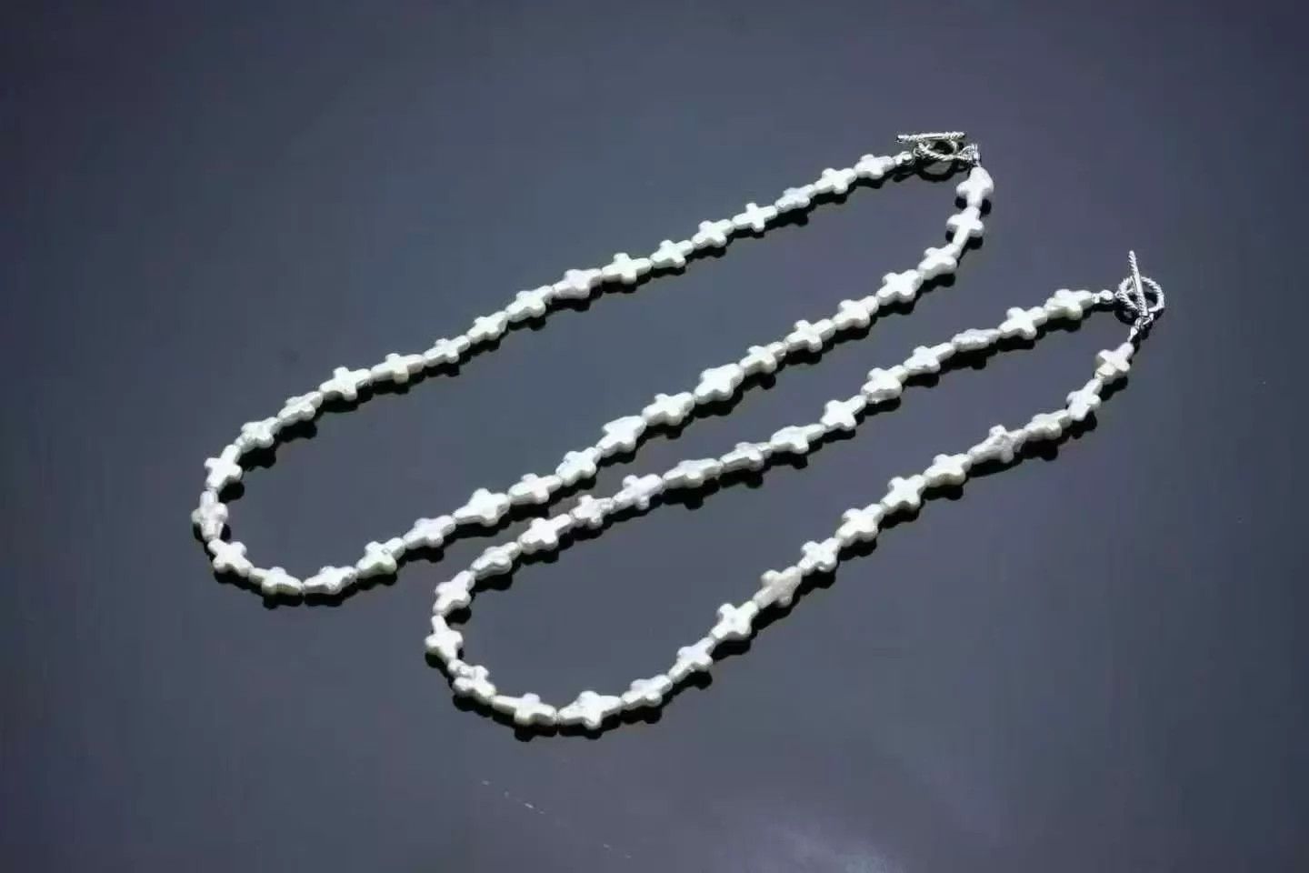 Other Cootie Distortion Men's Japanese Cross Pearl Necklace M Size ONE SIZE - 5 Thumbnail