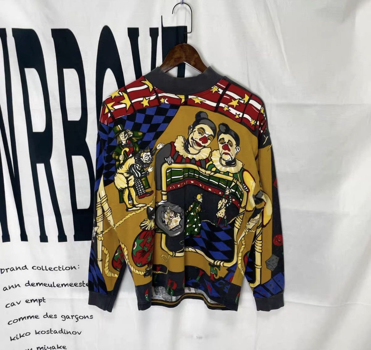 Versace Jeans Couture Versace Jeans Couture Clown Print Mock Neck Long Sleeve J29 Size US S / EU 44-46 / 1 - 1 Thumbnail