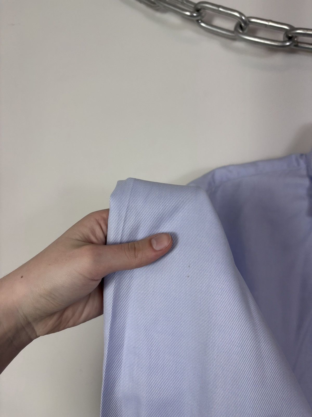 Other Emanuel Berg Men’s Blue Pinstripe Button Up Dress Shirt Size US XL / EU 56 / 4 - 23 Thumbnail