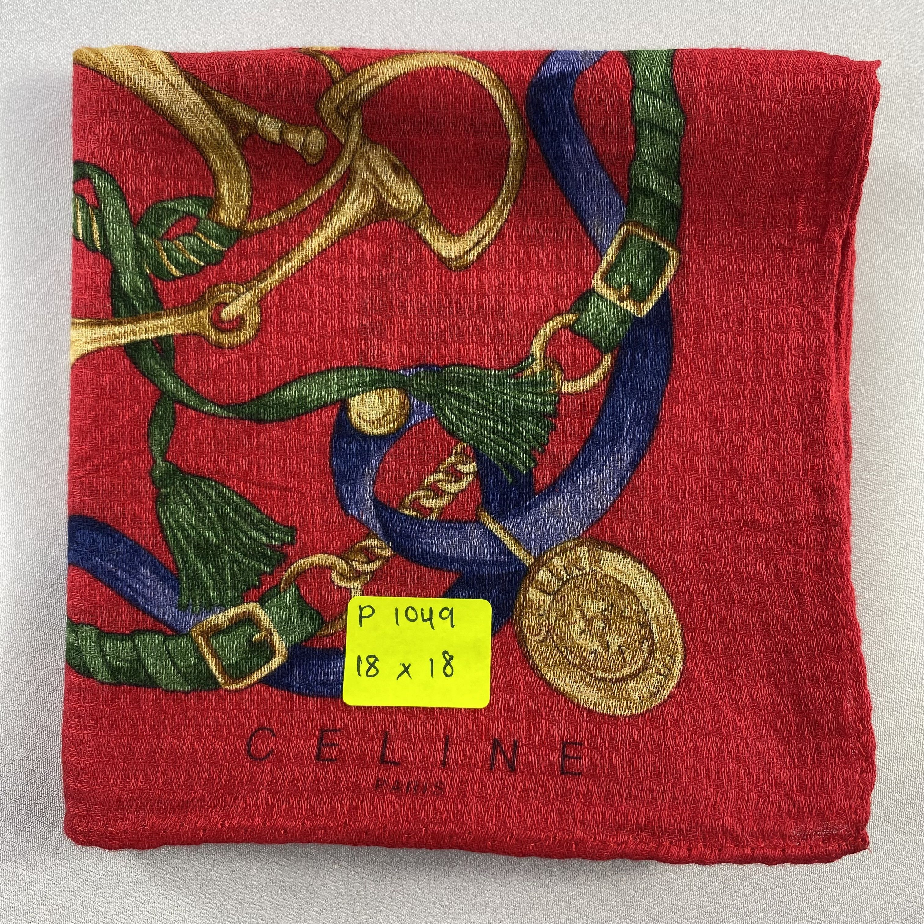 Celine × Vintage Celine Handkerchief / Neckerchief / Bandana-P1049 Size ONE SIZE - 5 Thumbnail
