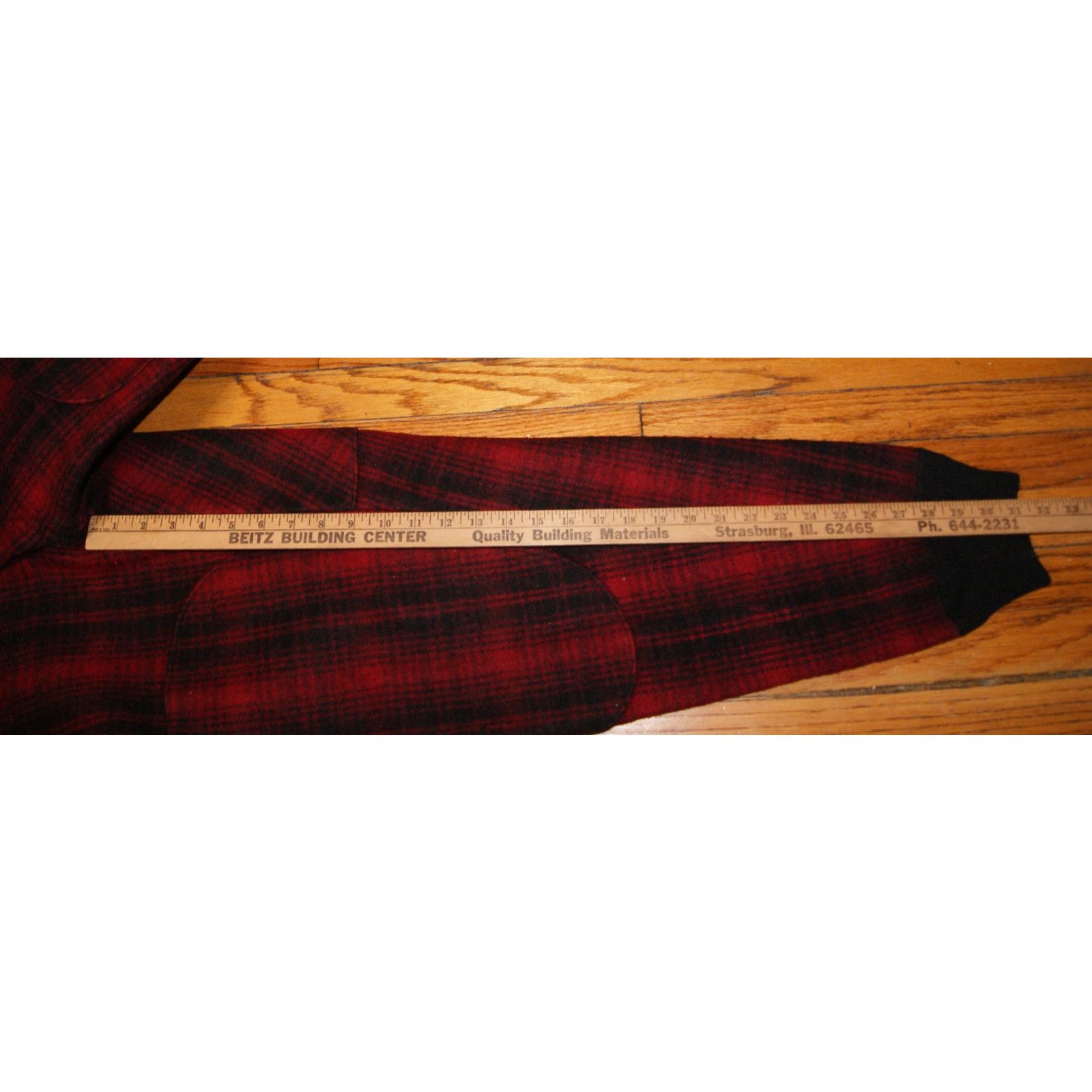 Woolrich Woolen Mills VTG Woolrich Wool Pants Mens 33x31 Red Black Double Knee Size US 33 - 10 Thumbnail