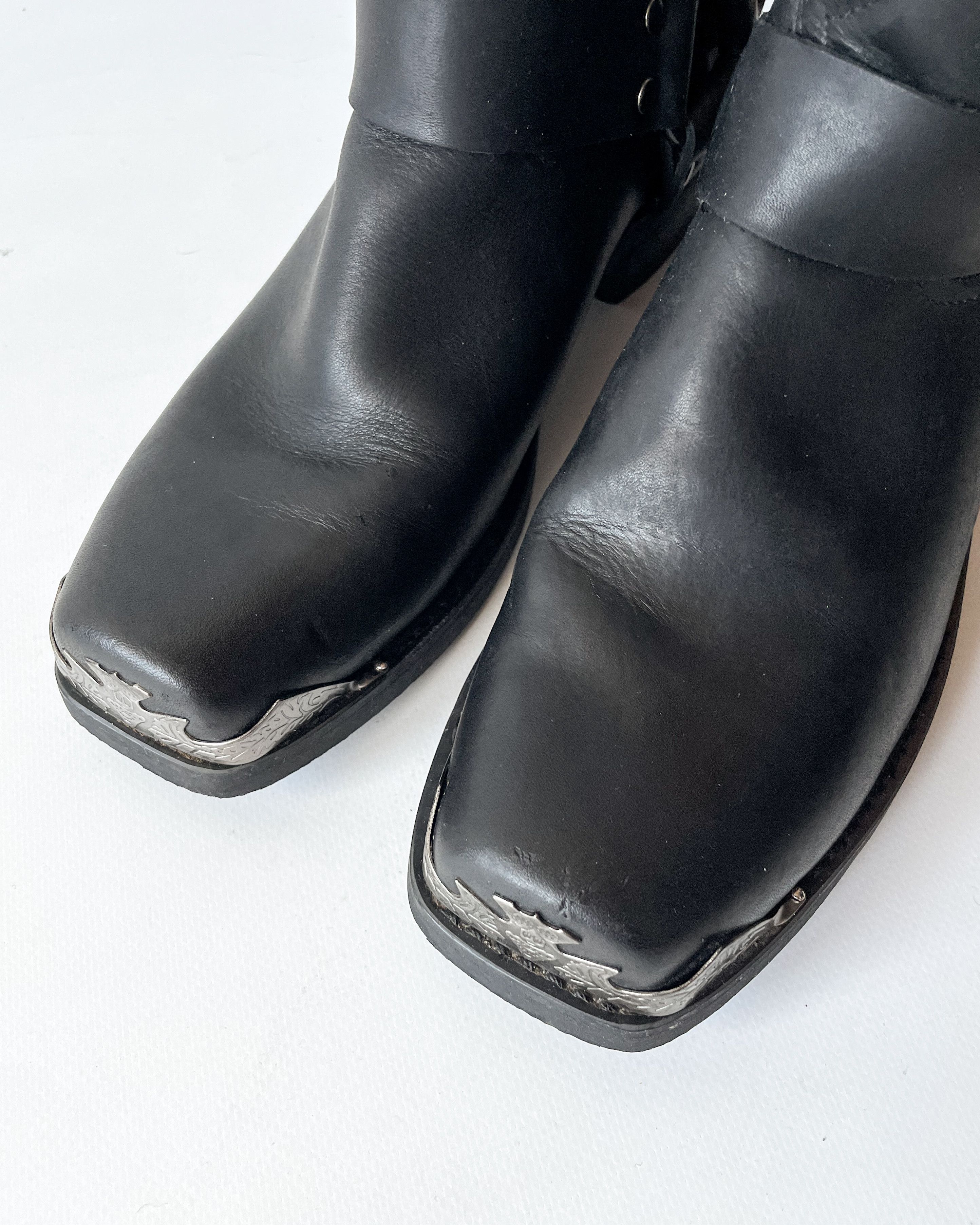 Vintage Vintage Grinders Leather Biker Boots Size US 9 / EU 42 - 9 Thumbnail