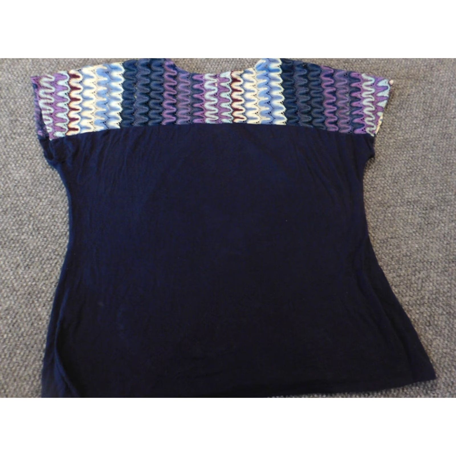 Vintage Christopher & Banks Womens Blouse XL Blue Pullover Casual Size XL / US 12-14 / IT 48-50 - 7 Thumbnail