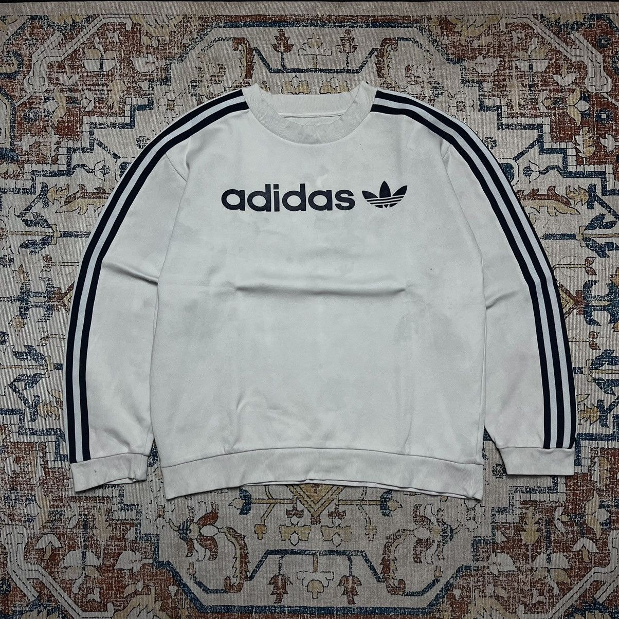 Adidas Addidas With 3 Stripes and Big Logo Sweatshirts Size US L / EU 52-54 / 3 - 1 Thumbnail