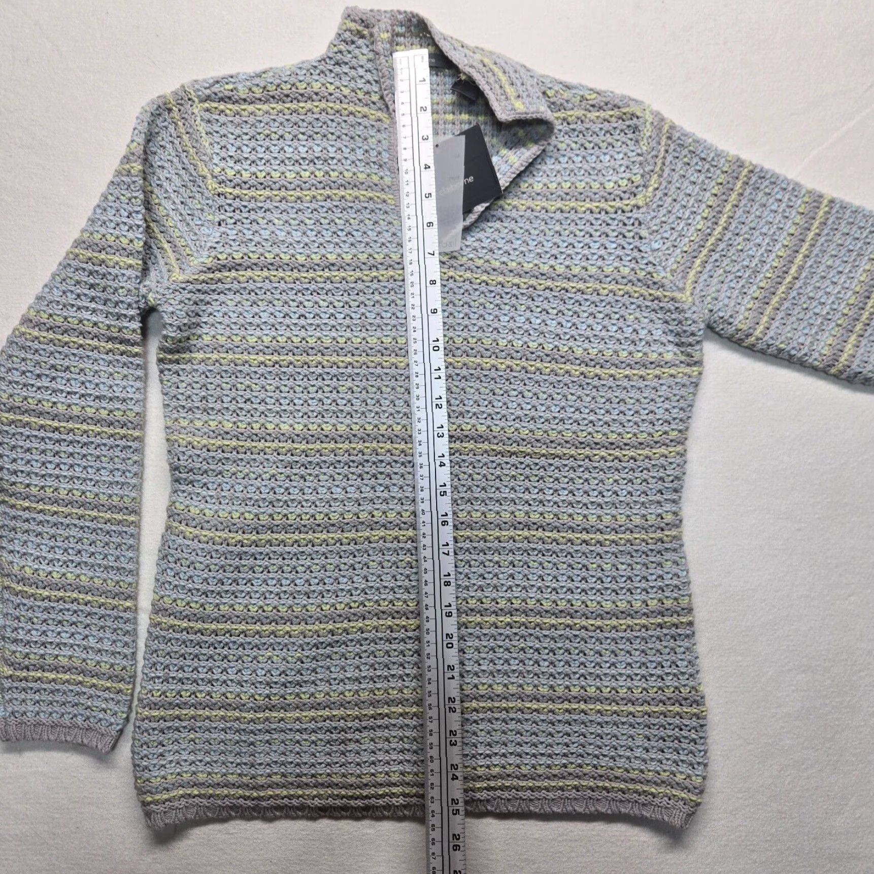 Liz Claiborne Liz Claiborne Sweater Shirt (Top) Long Sleeve M Gray Knit V-Neck Glitter - Classic Elegant Holiday Sparkle, Modern, All Seasons - Women, Regular Fit Size M / US 6-8 / IT 42-44 - 7 Thumbnail