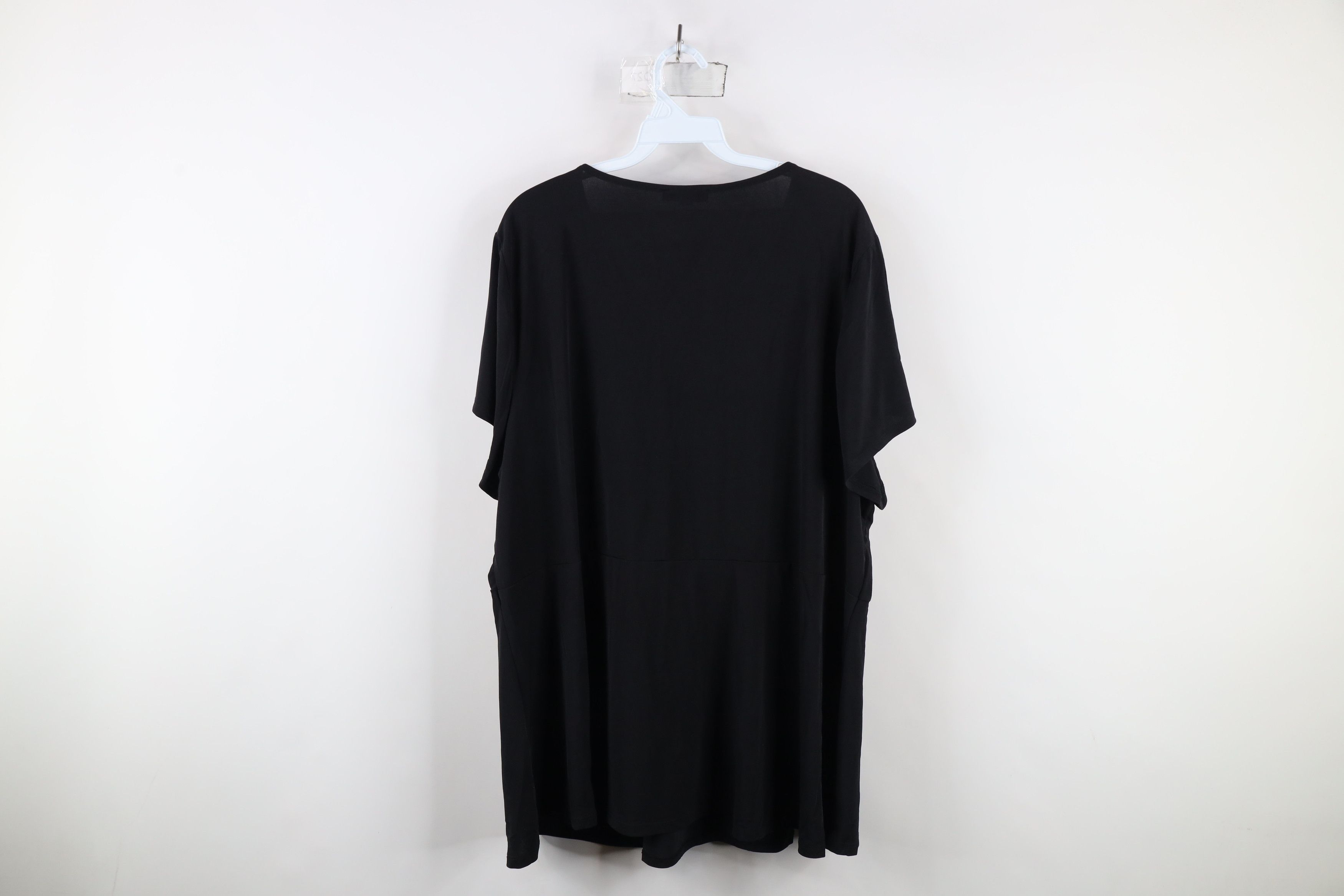 Vintage New Lane Bryant Babydoll Bella Knit Short Sleeve Shirt Black Size 4XL / US 24-26 - 9 Thumbnail