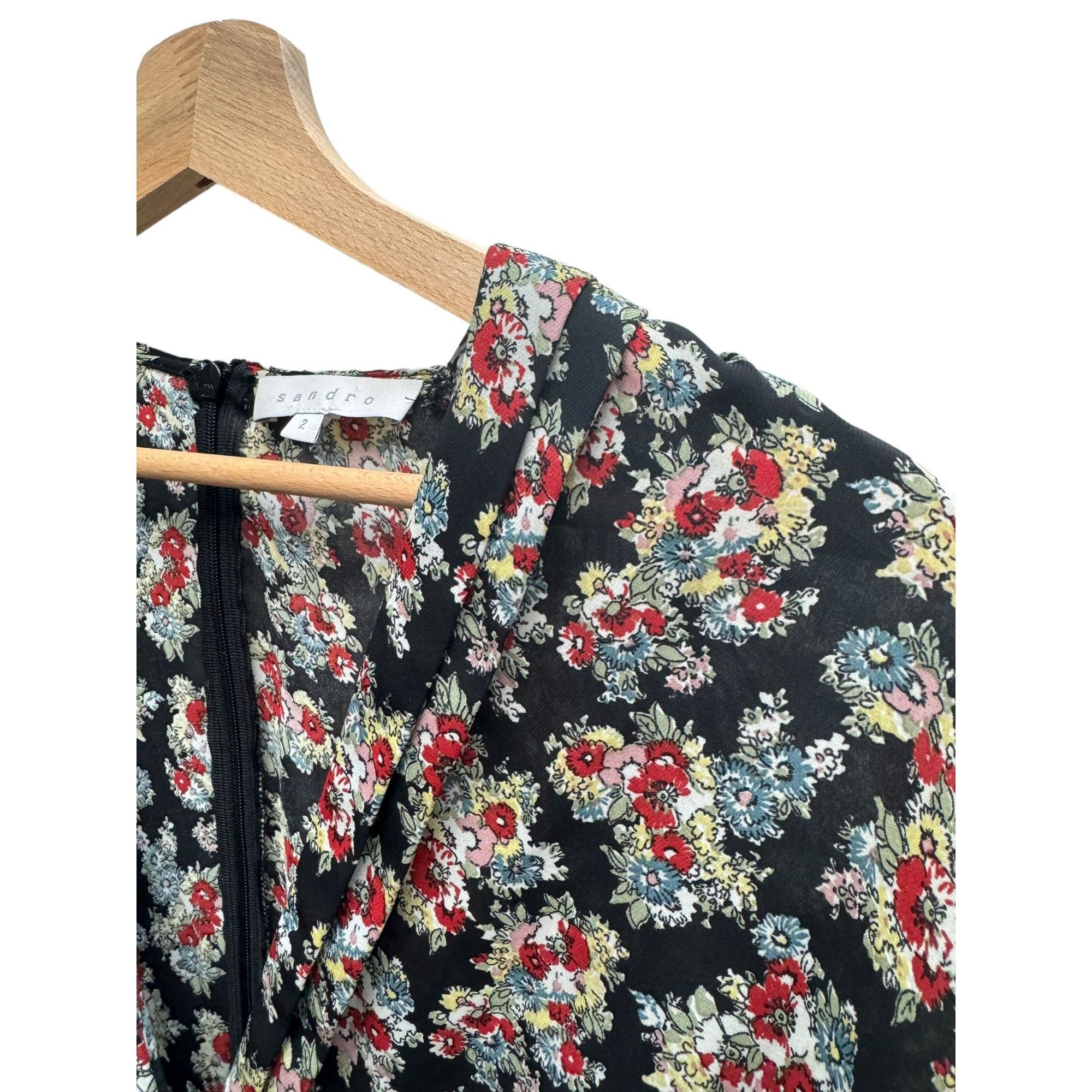 Sandro Floral Liberty Jumpsuit Size 27" / US 4 / IT 40 - 4 Thumbnail