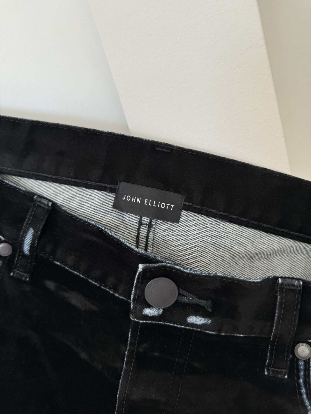 John Elliott The Daze Crushed Flock Denim FW21 36 Size US 36 / EU 52 - 14 Thumbnail