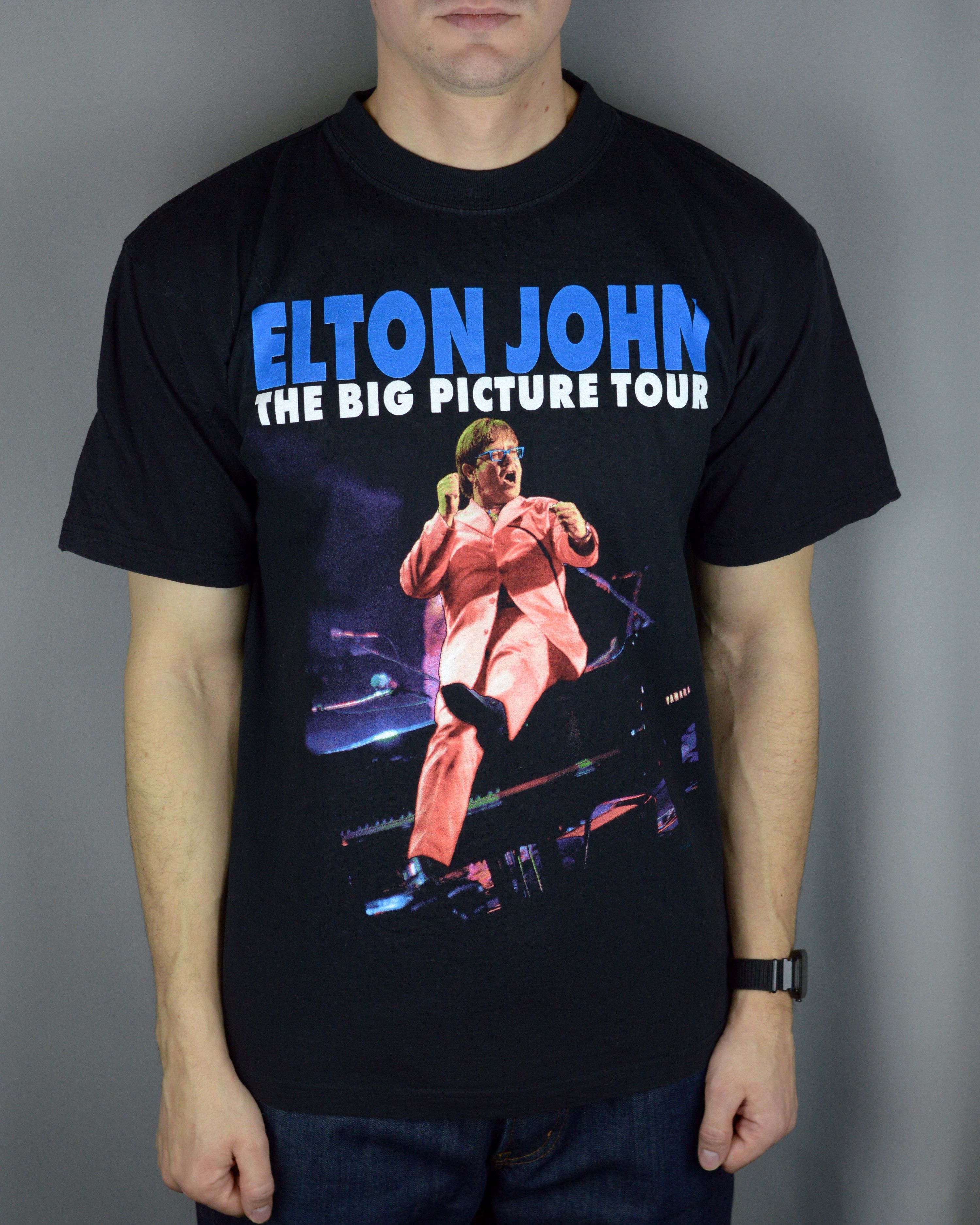 Vintage Vintage Elton John The Big Picture Tour 1997 t shirt Size US L / EU 52-54 / 3 - 1 Thumbnail