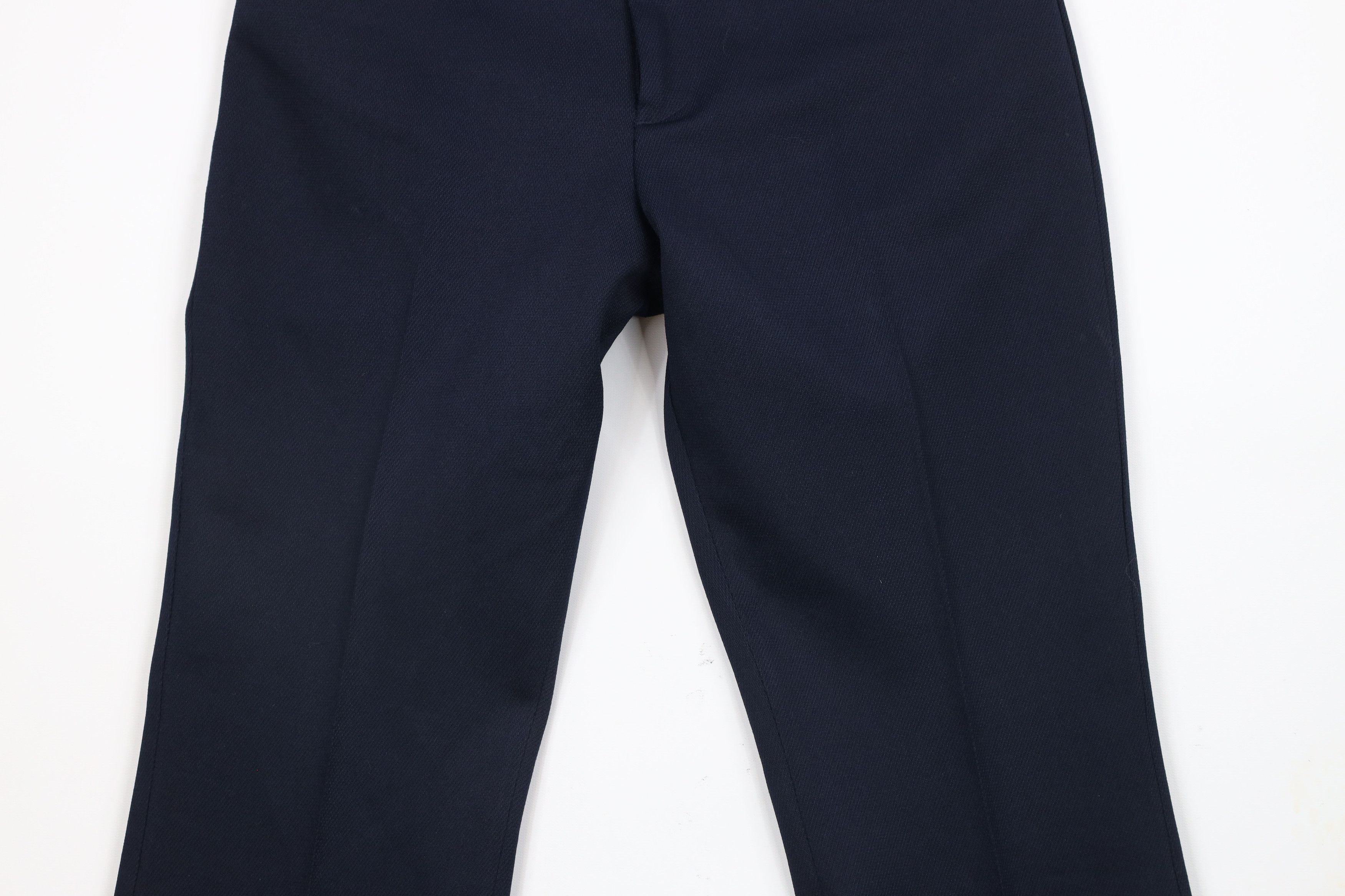 Levi's × Vintage Vintage 70s Levis Bell Bottoms Chino Pants Navy Blue USA Size US 32 / EU 48 - 3 Thumbnail