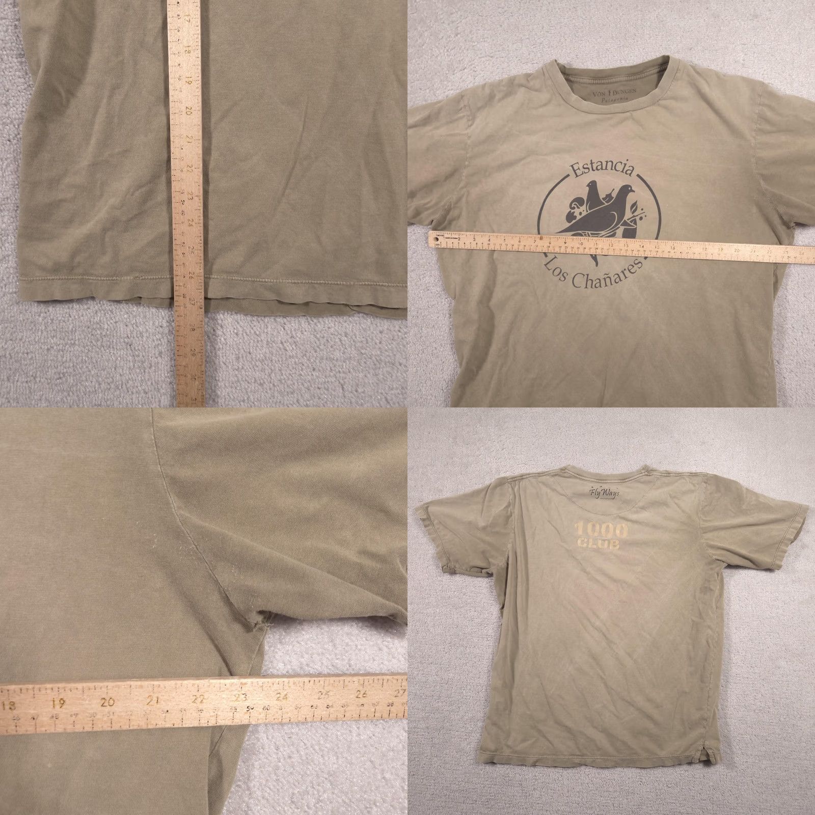 Vintage VINTAGE Von T Dungen Shirt Mens XL Beige Estancia Los Chañares Hunting Tee 1000 Club Size US XL / EU 56 / 4 - 9 Thumbnail