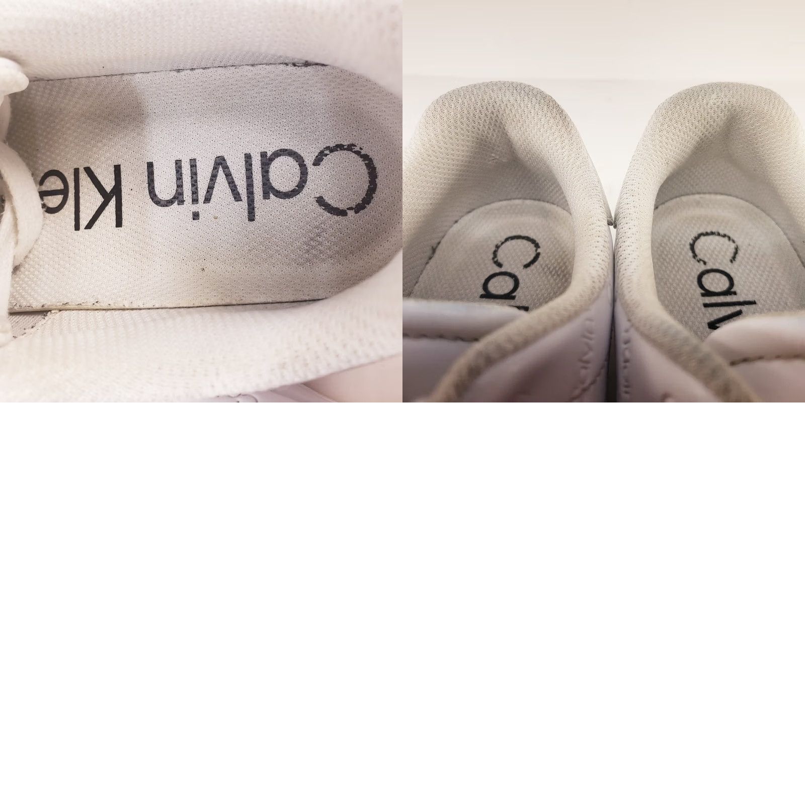 Calvin Klein Calvin Klein White Leather Sneakers Women 7.5 CK Spellout All Over Pattern Shoes Sneaker Wearable Casual Activewear Workwear Mens Womens Girls Boys Size US 8 / IT 38 - 9 Thumbnail