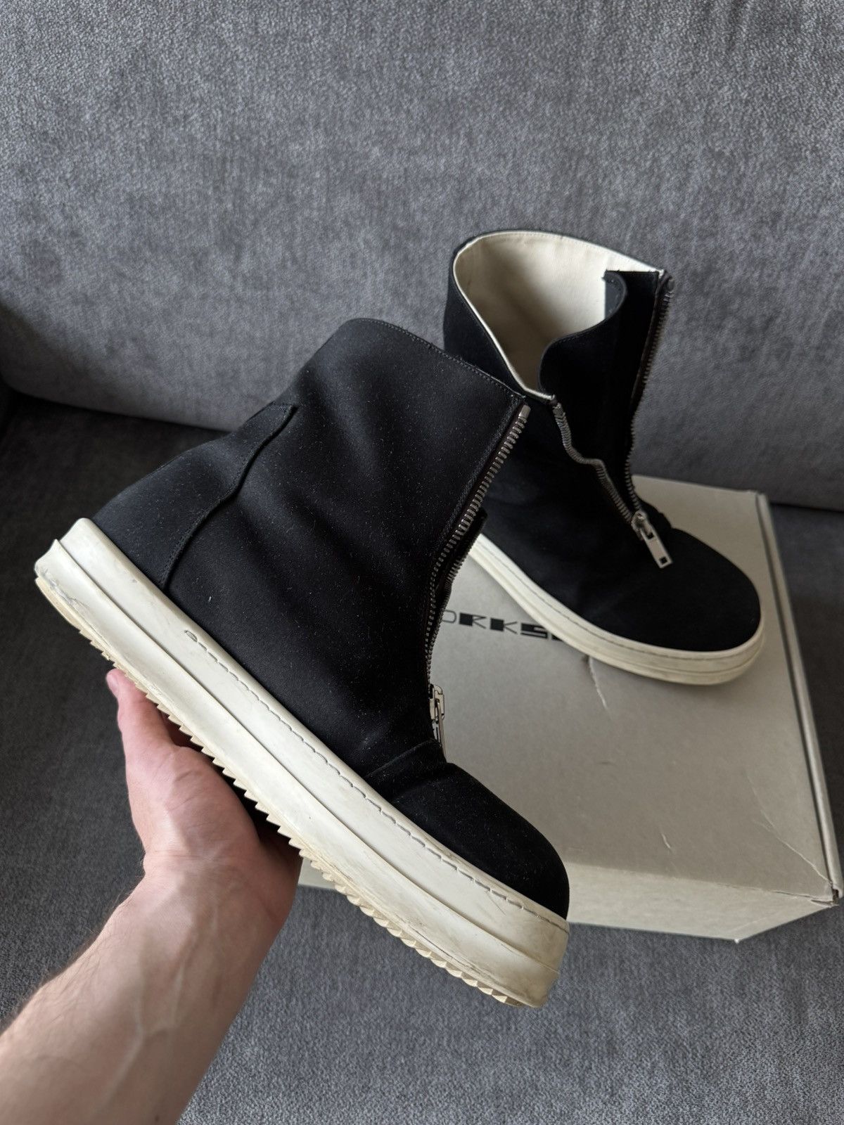 Rick Owens Drkshdw Rick Owens Zip Front Boots Avantgarde Sneakers Mens Size US 10.5 / EU 43-44 - 12 Thumbnail
