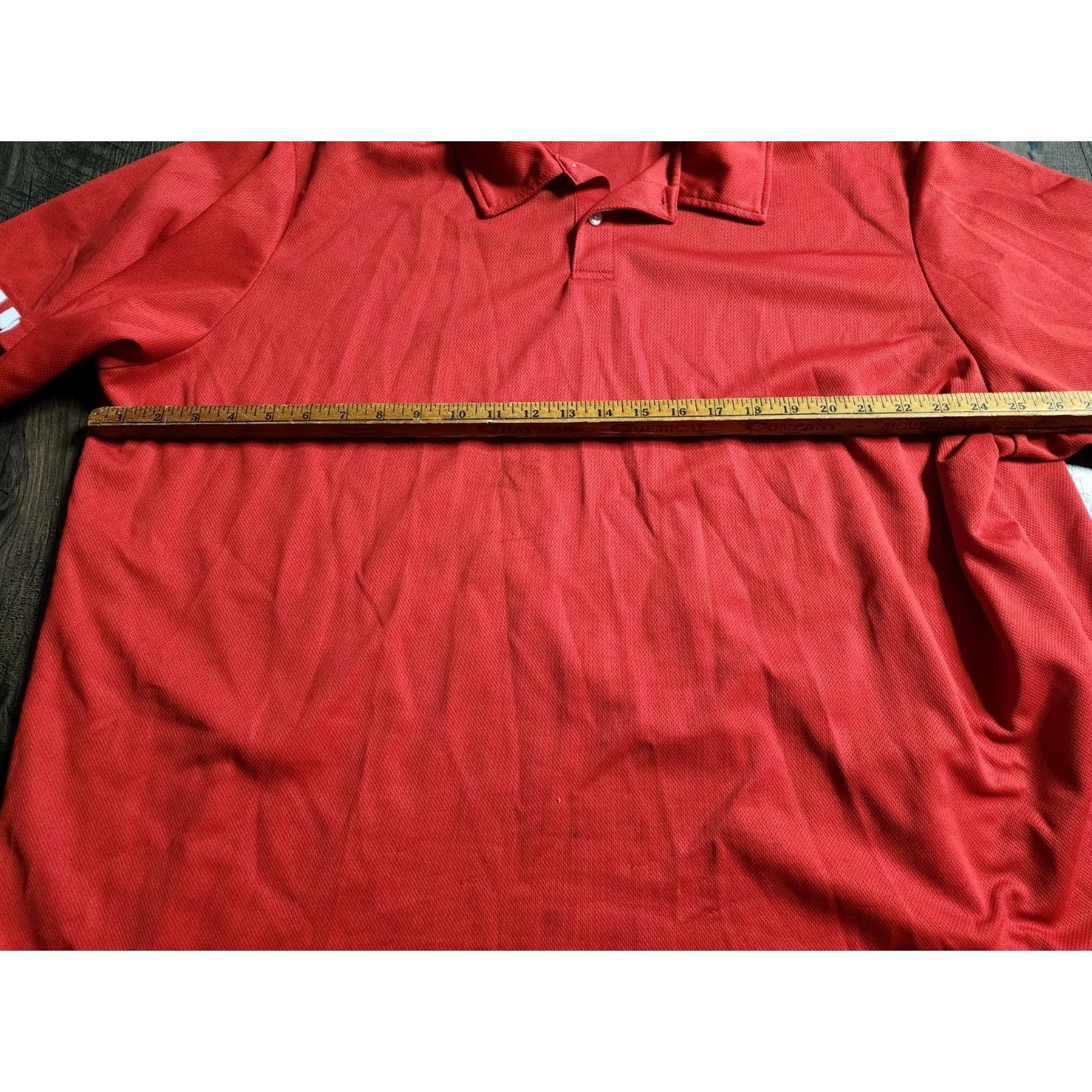 Vintage Mens Barco KFC Uniform Polo Shirt 3XL Red Distress Men Size US XXL / EU 58 / 5 - 3 Thumbnail