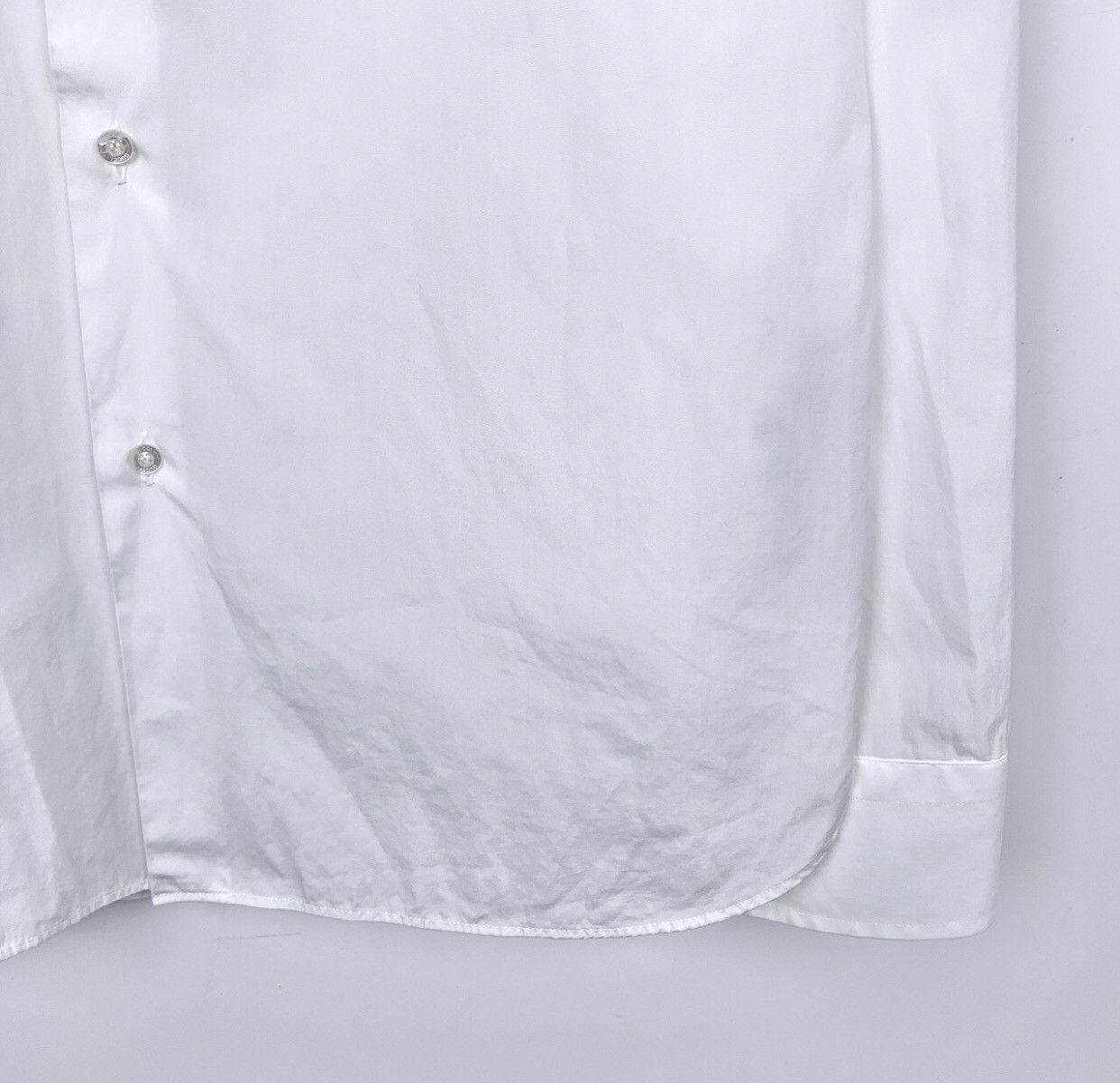 Gucci Gucci logo embroidered lapel white cotton long sleeved shirt Size US M / EU 48-50 / 2 - 4 Thumbnail