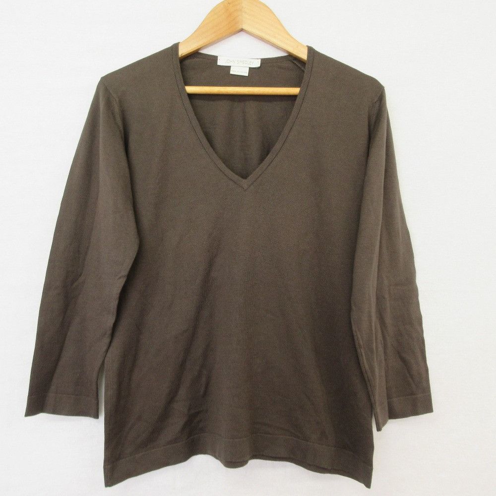 Other Other JOHN SMEDLEY Sea Island Cotton V Neck Knit Top Textile Tops DUTY FREE for USA Size ONE SIZE - 1 Thumbnail