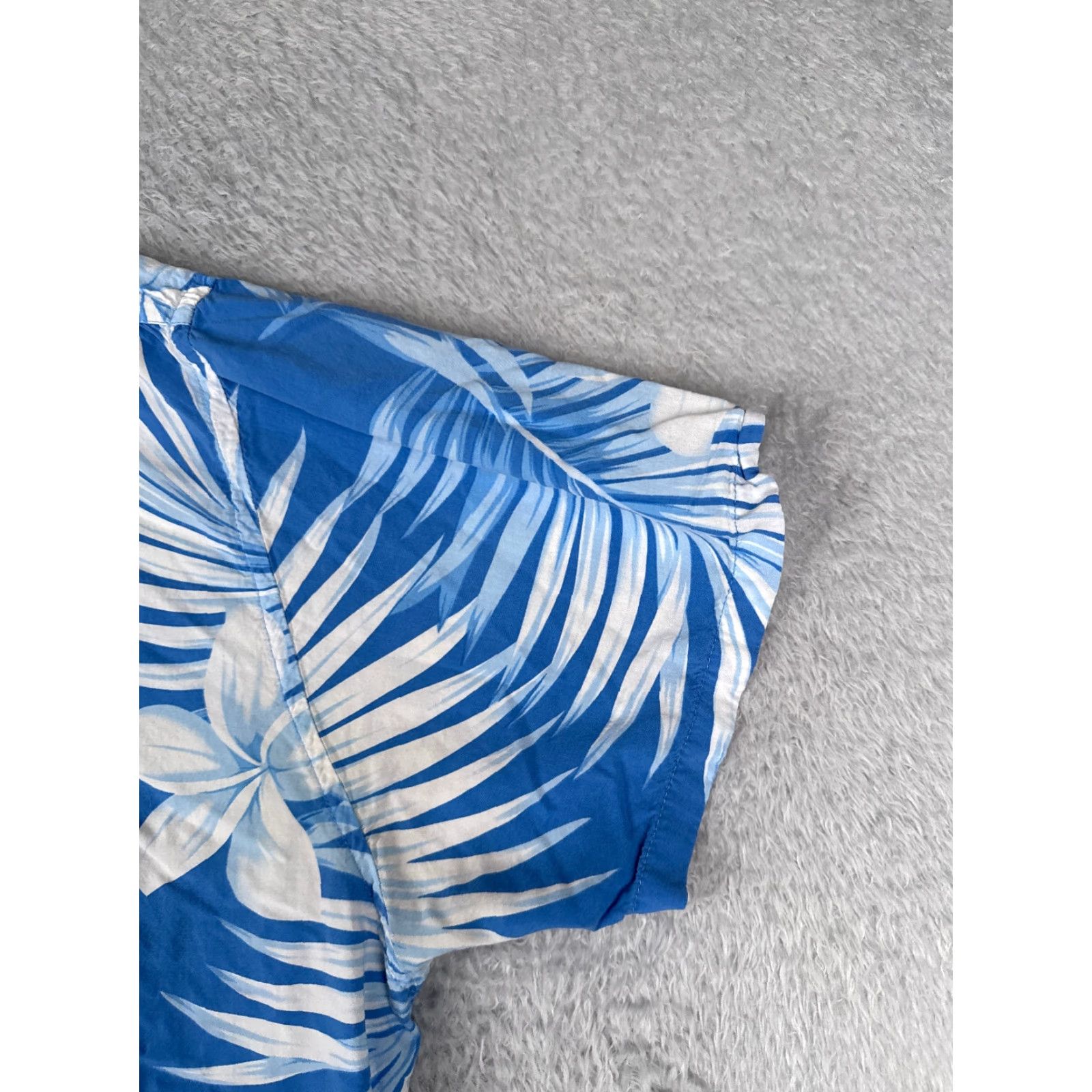 Vintage VINTAGE Favant Shirt Men 2XL XXL Blue Floral Plumeria Palm 100% Rayon Hawaiian Button Up Size US XXL / EU 58 / 5 - 4 Thumbnail