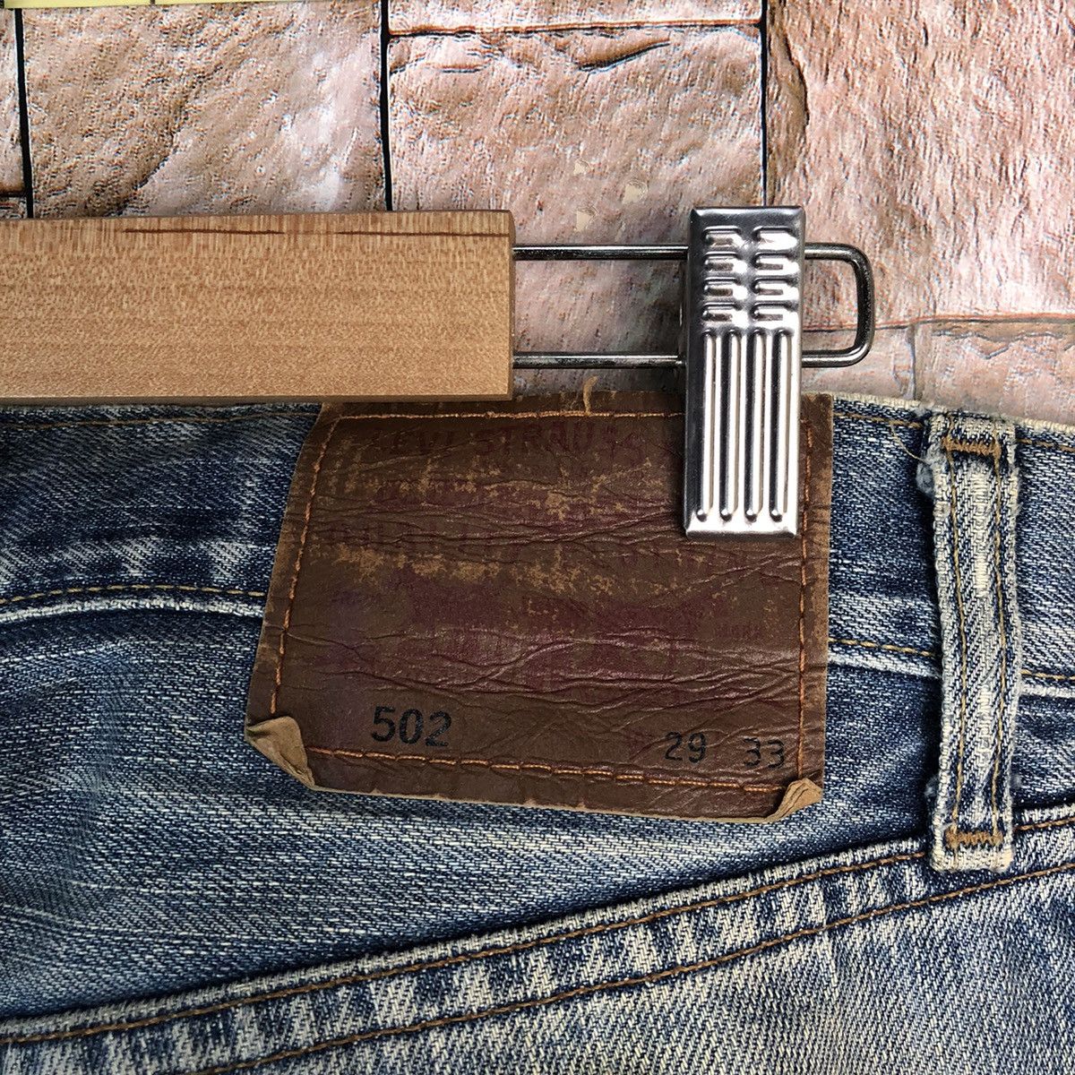 Levi's Levis 502 Blue Denim jeans Pants #A1036 Size US 31 - 18 Thumbnail